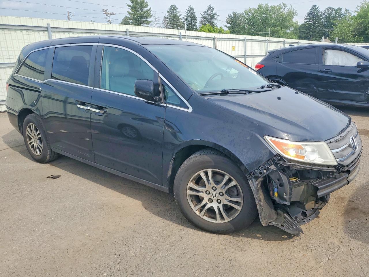 2013 Honda Odyssey Exl Black vin: 5FNRL5H64DB053795
