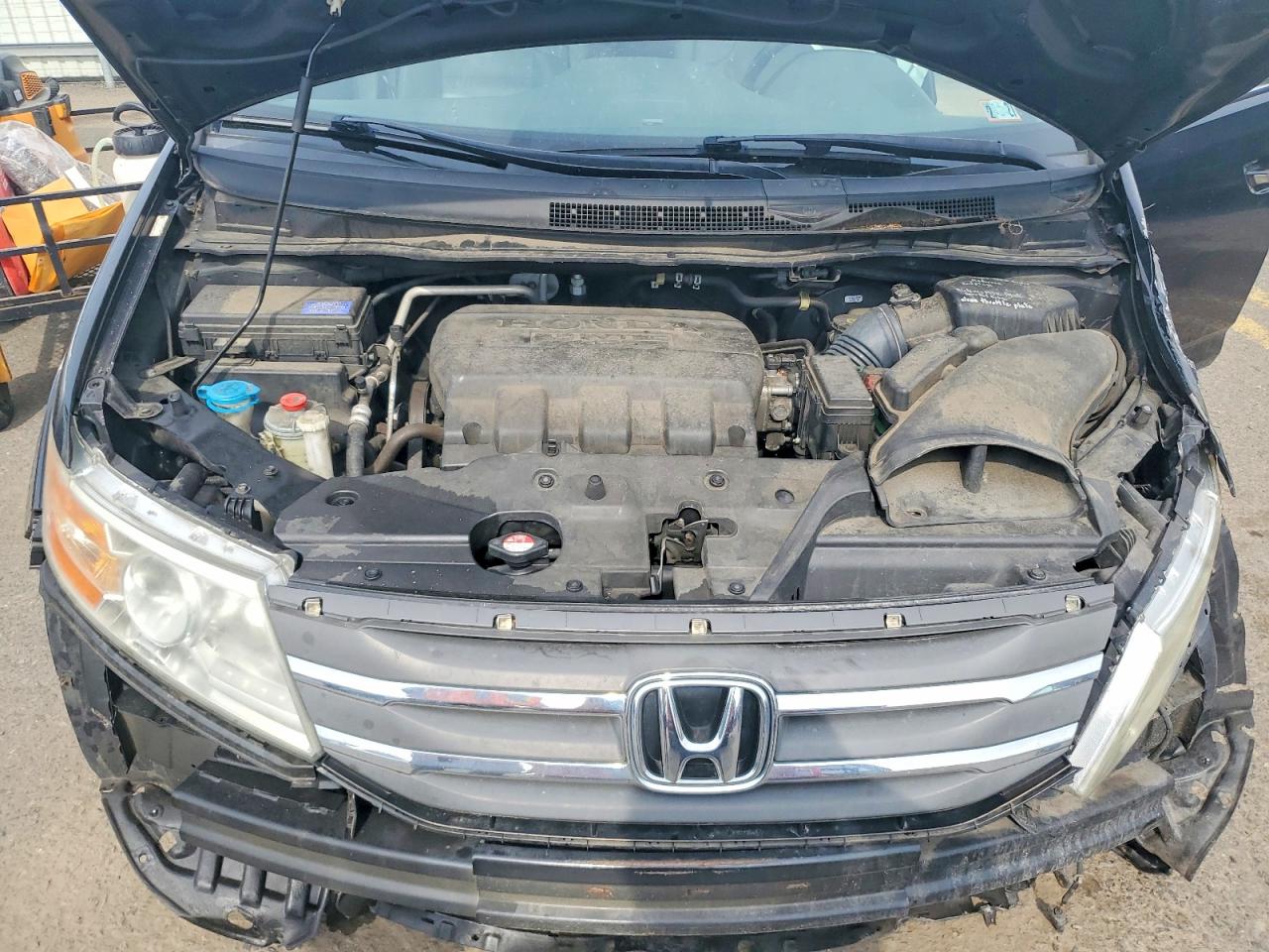 2013 Honda Odyssey Exl Black vin: 5FNRL5H64DB053795