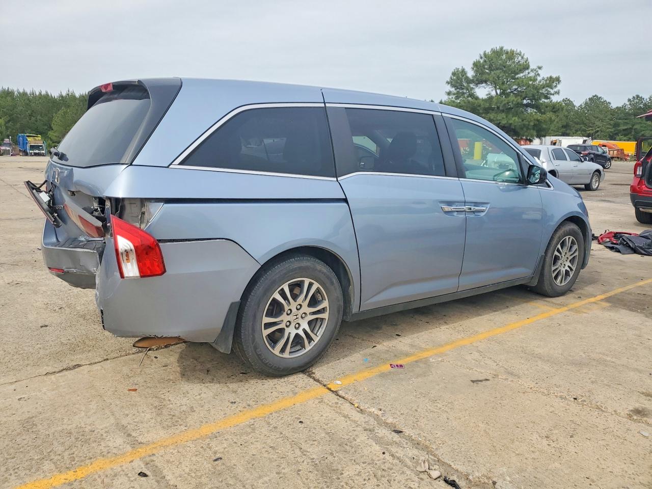 2013 Honda Odyssey Exl Синий vin: 5FNRL5H64DB061752
