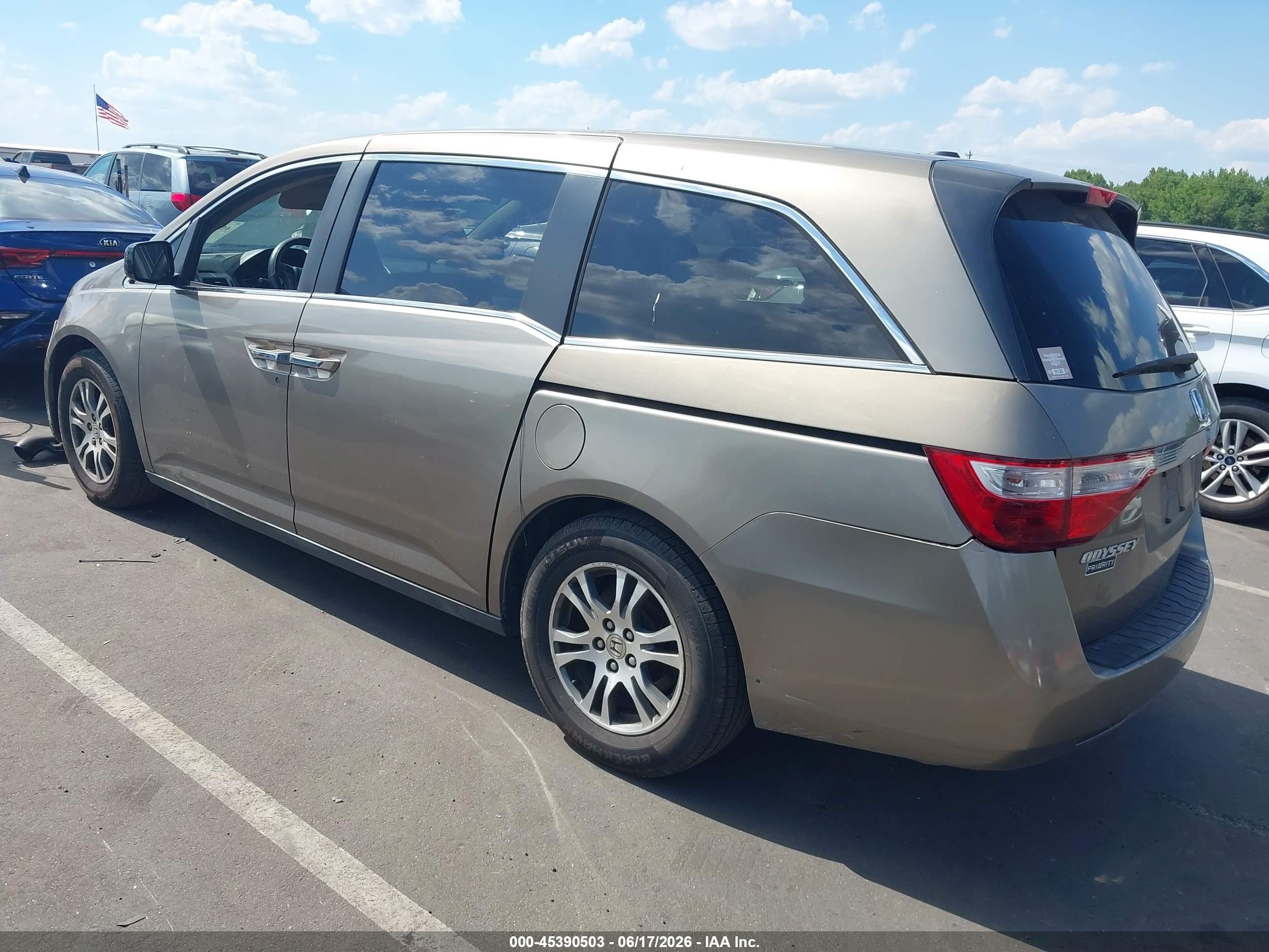 2013 Honda Odyssey Ex-l Champagne vin: 5FNRL5H64DB064263