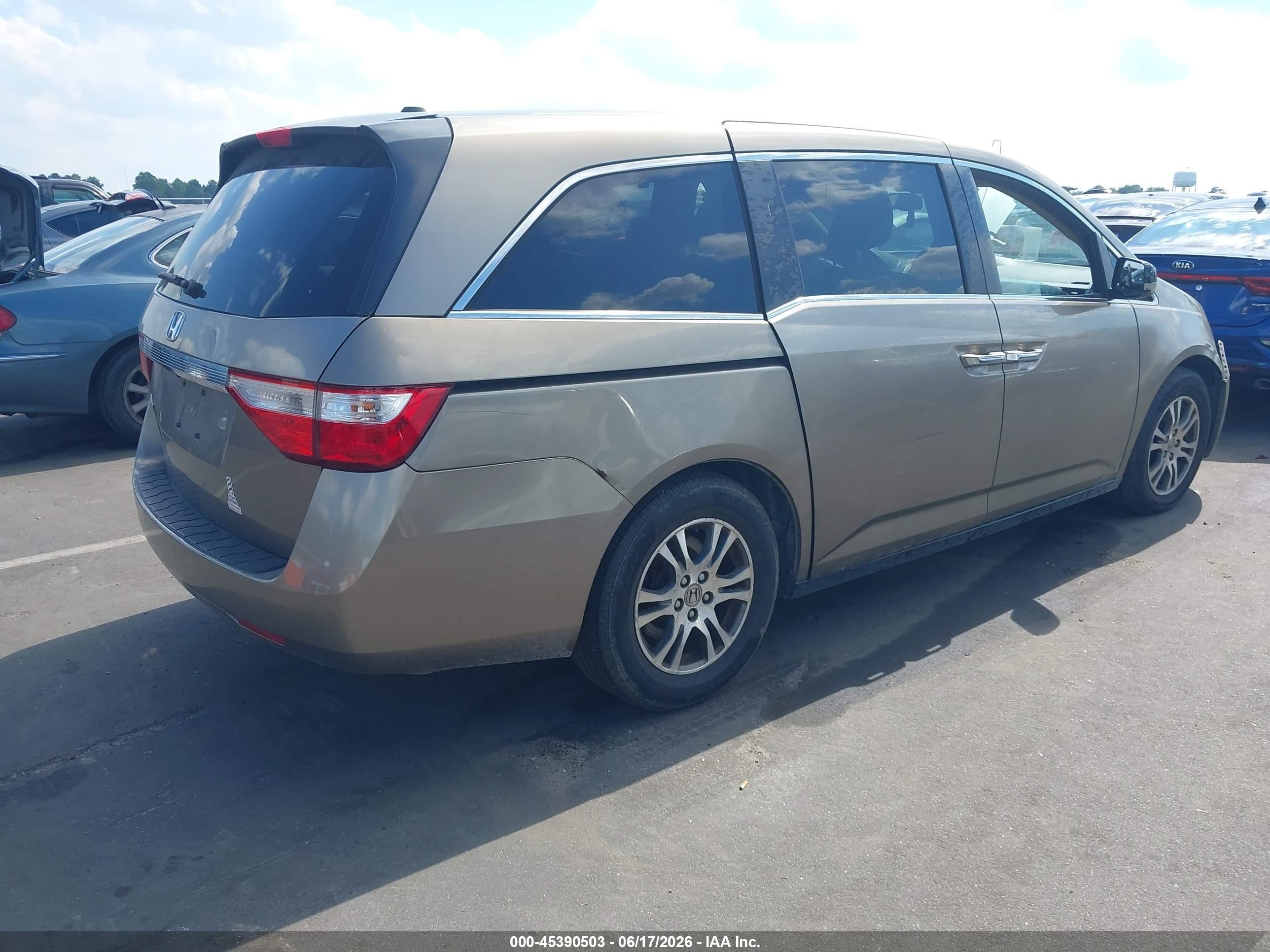 2013 Honda Odyssey Ex-l Champagne vin: 5FNRL5H64DB064263