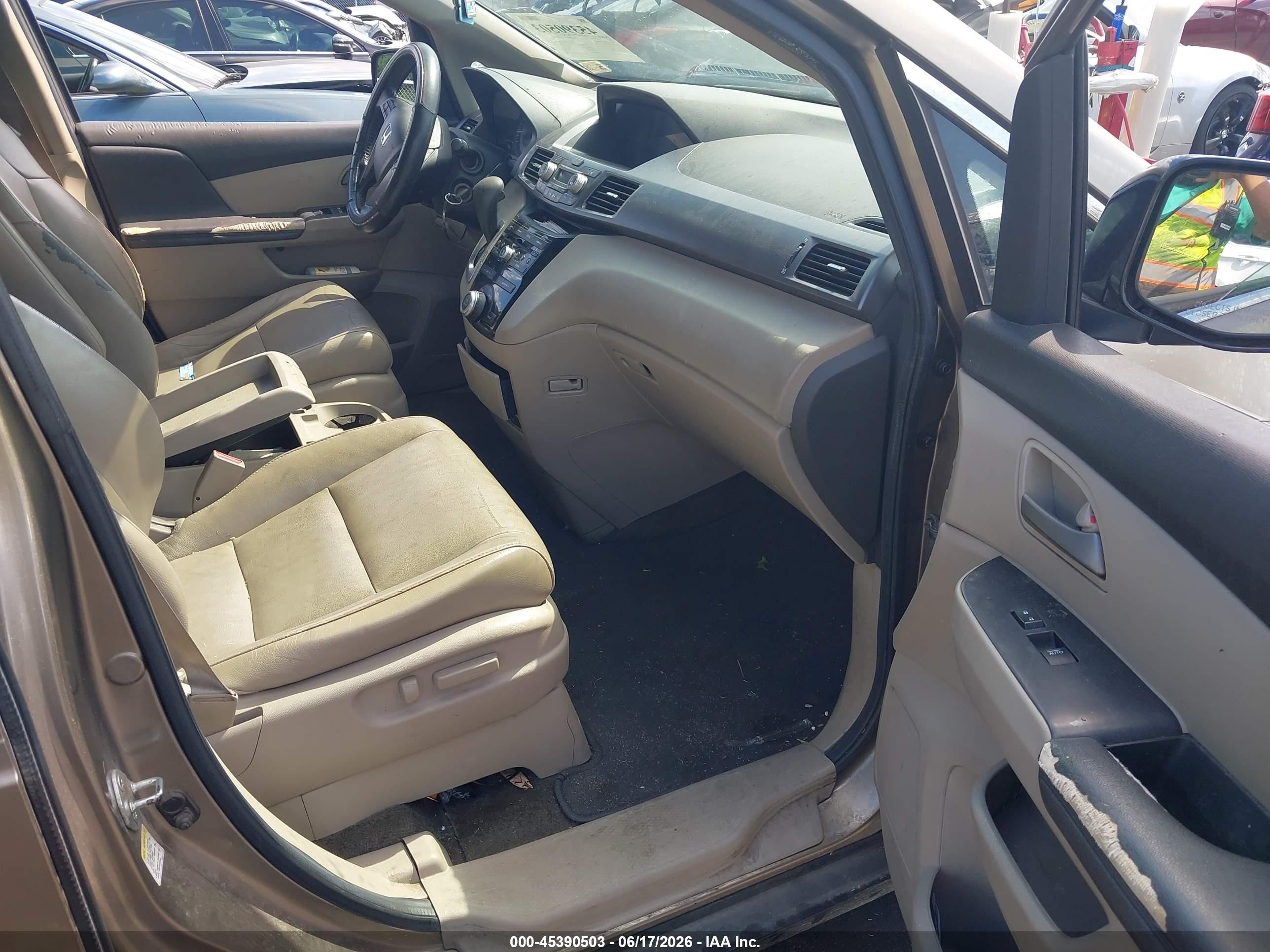 2013 Honda Odyssey Ex-l Champagne vin: 5FNRL5H64DB064263