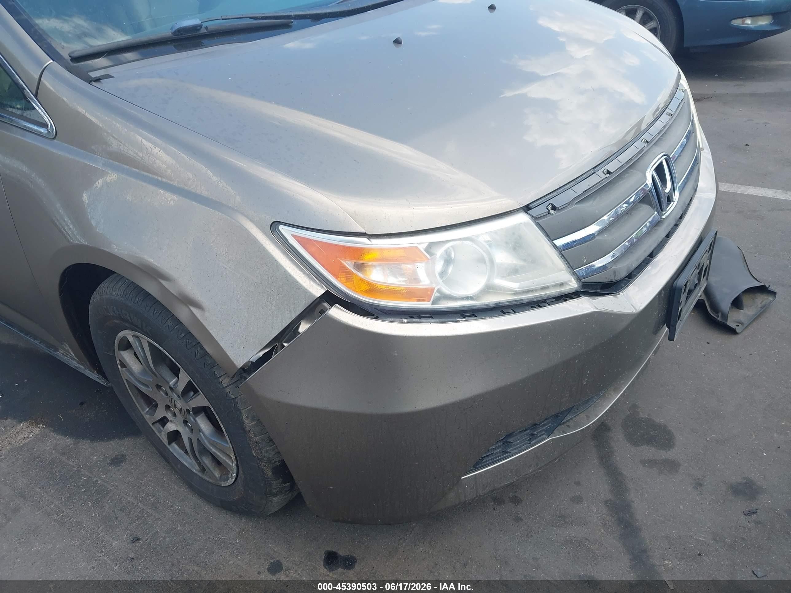 2013 Honda Odyssey Ex-l Champagne vin: 5FNRL5H64DB064263