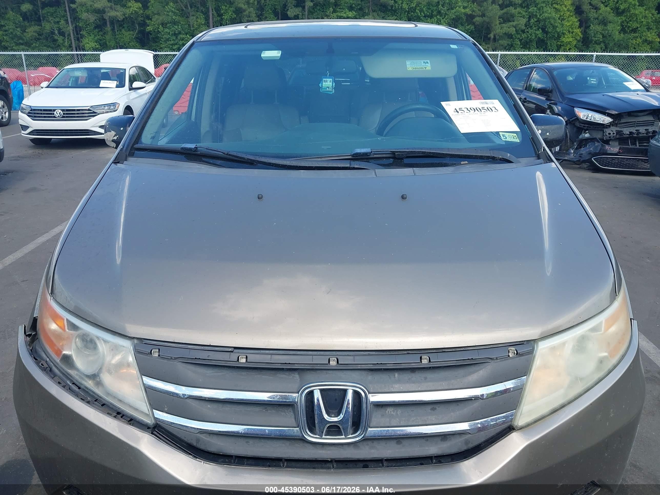 2013 Honda Odyssey Ex-l Champagne vin: 5FNRL5H64DB064263