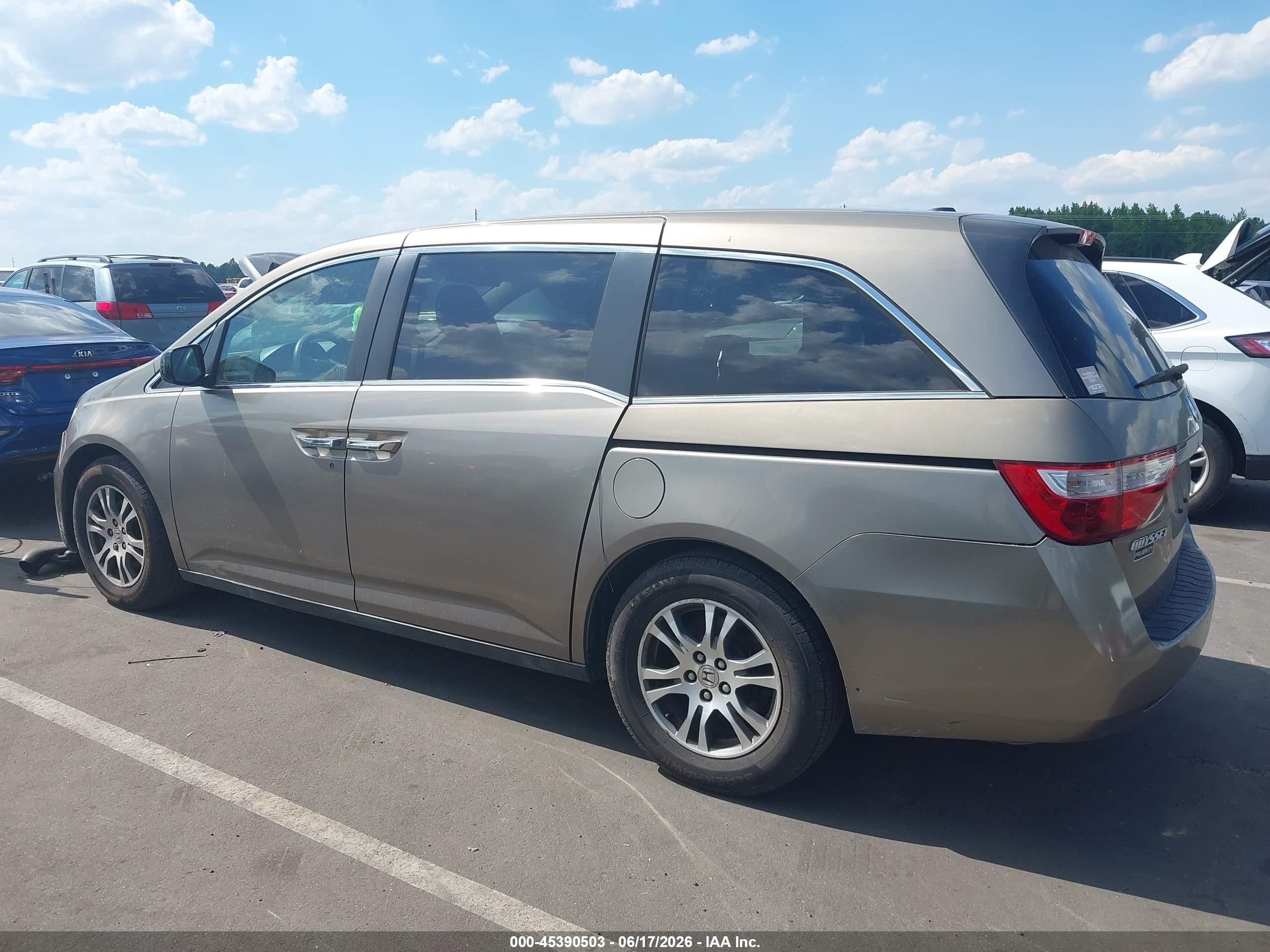 2013 Honda Odyssey Ex-l Champagne vin: 5FNRL5H64DB064263
