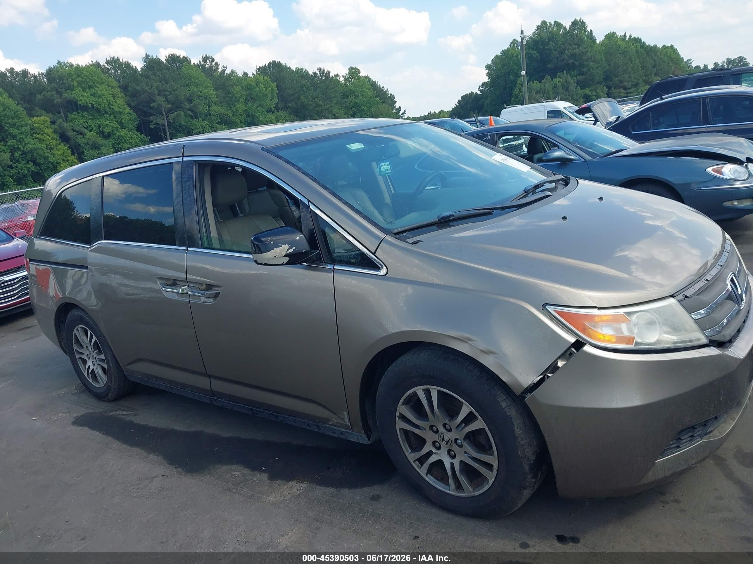 2013 Honda Odyssey Ex-l Champagne vin: 5FNRL5H64DB064263