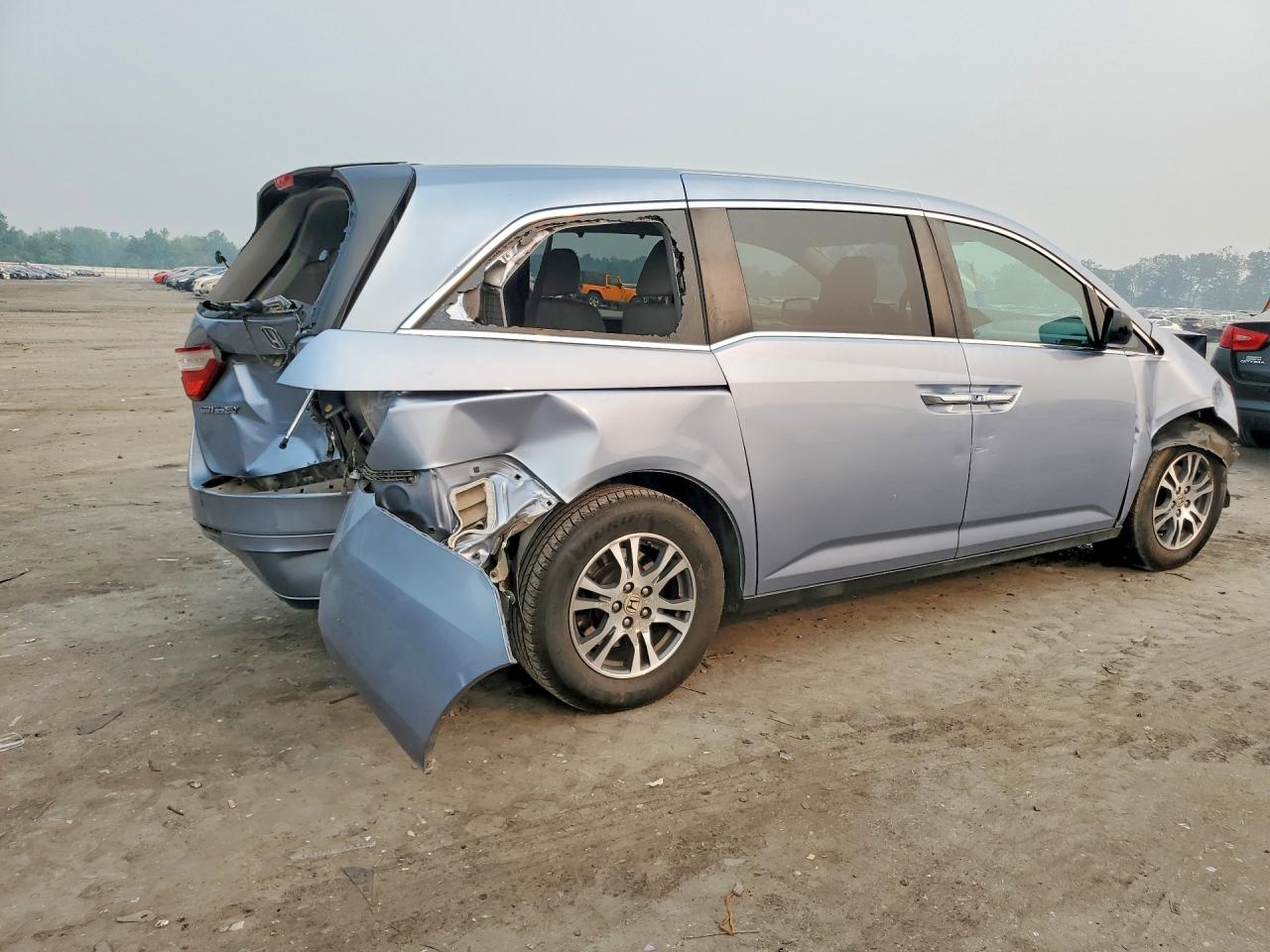 2013 Honda Odyssey Exl Blue vin: 5FNRL5H64DB069334