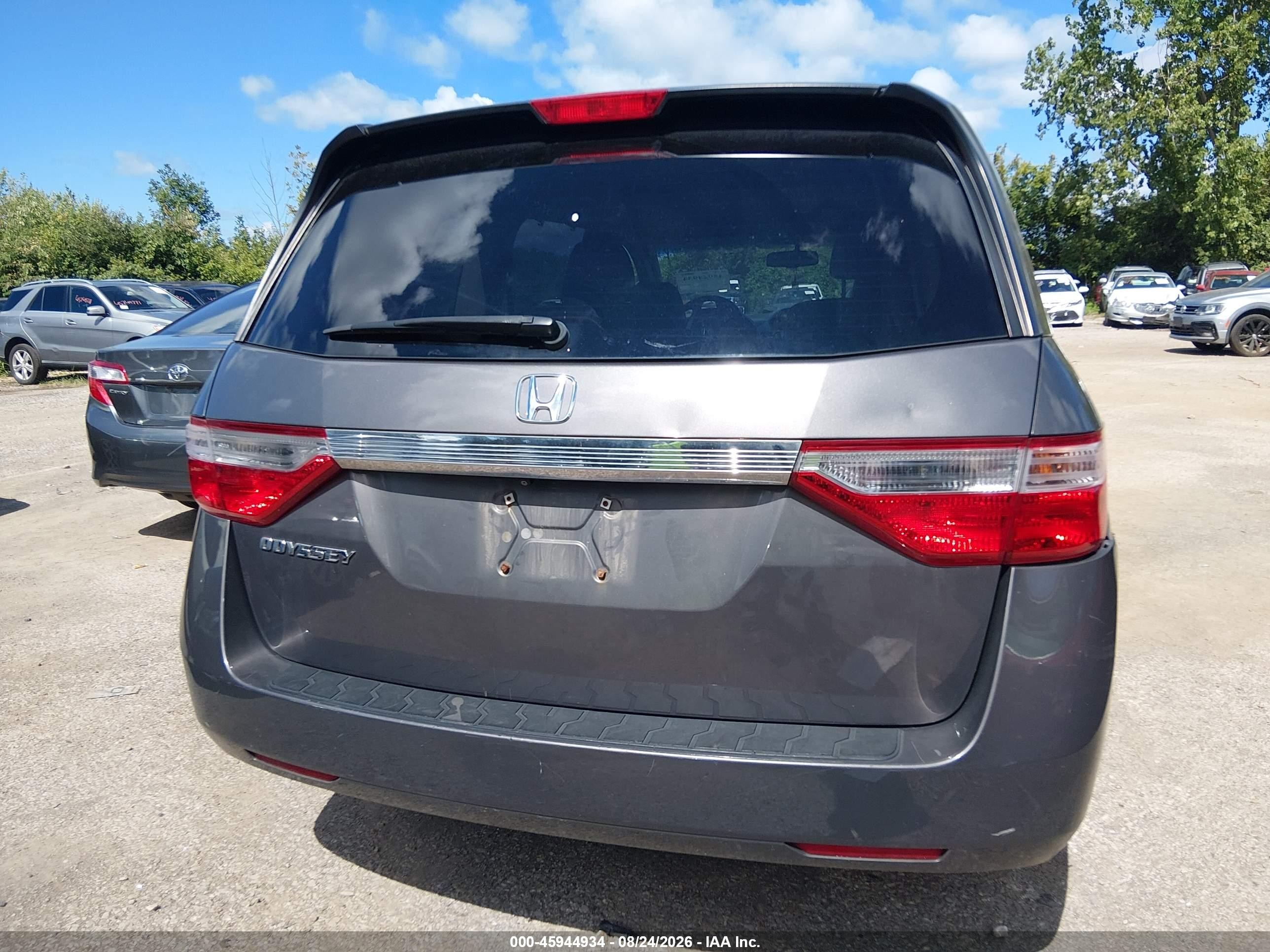 2013 Honda Odyssey Ex-l Gray vin: 5FNRL5H64DB072248