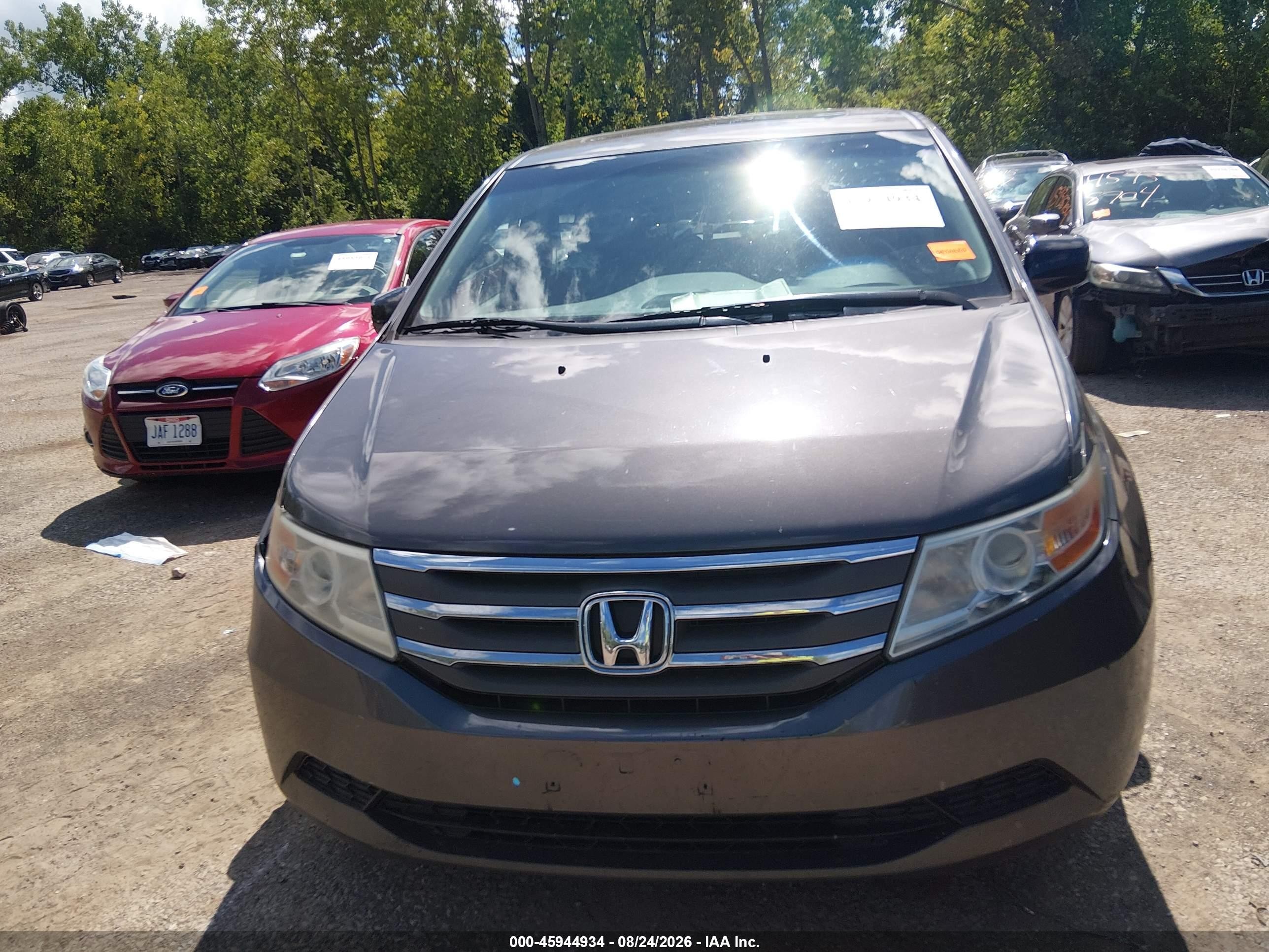 2013 Honda Odyssey Ex-l Gray vin: 5FNRL5H64DB072248
