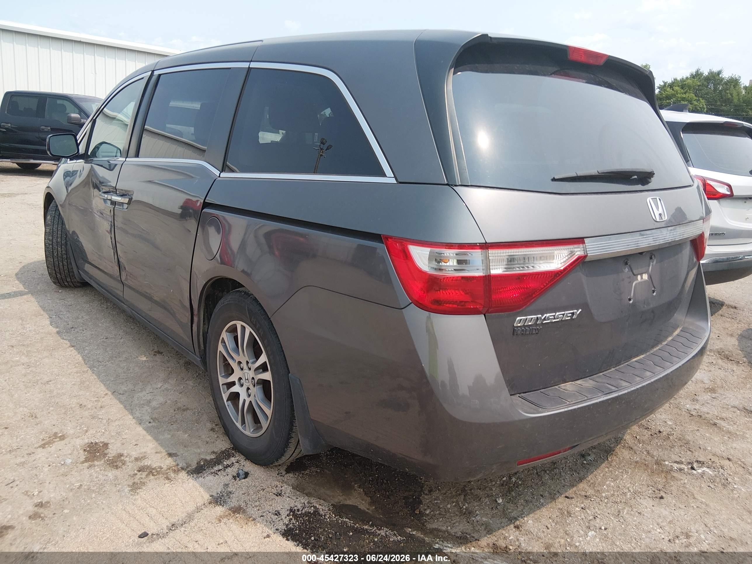2013 Honda Odyssey Ex-l Gray vin: 5FNRL5H64DB076798