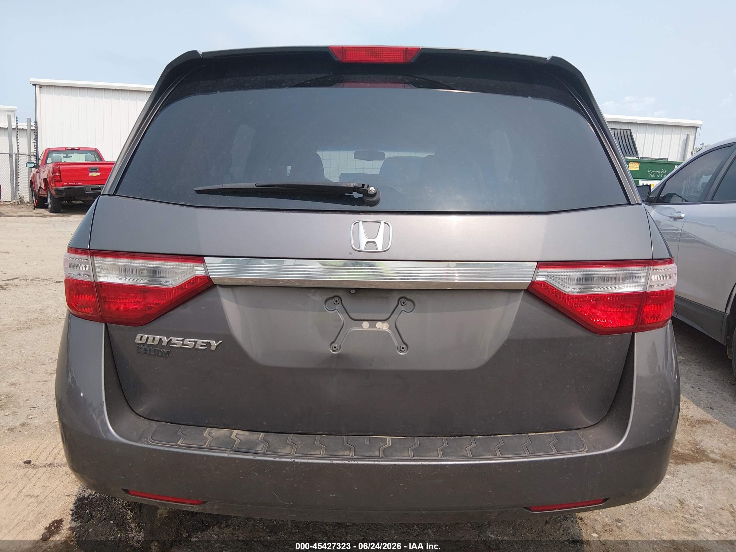 2013 Honda Odyssey Ex-l Gray vin: 5FNRL5H64DB076798