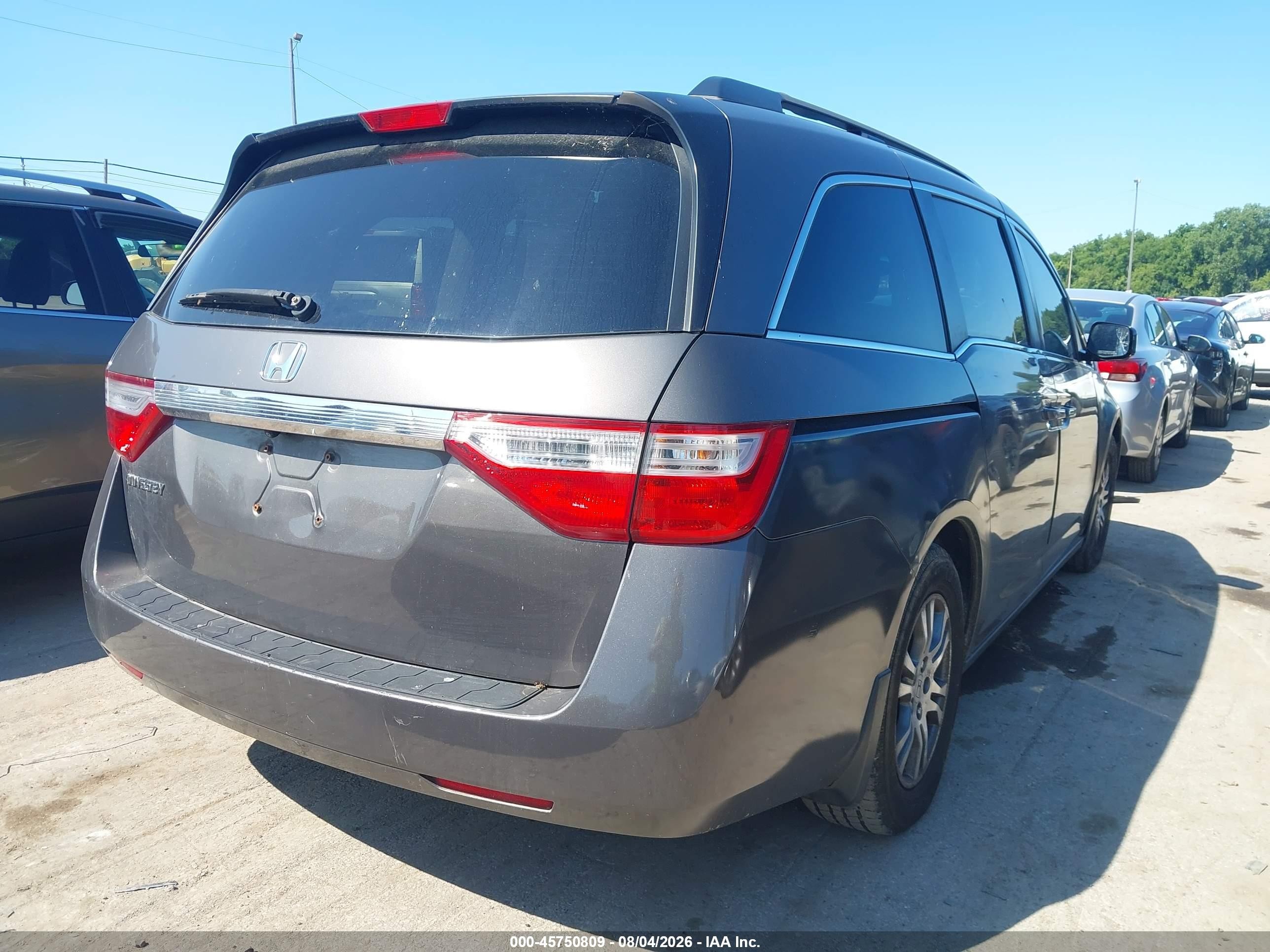 2013 Honda Odyssey Ex-l Серый vin: 5FNRL5H64DB083427