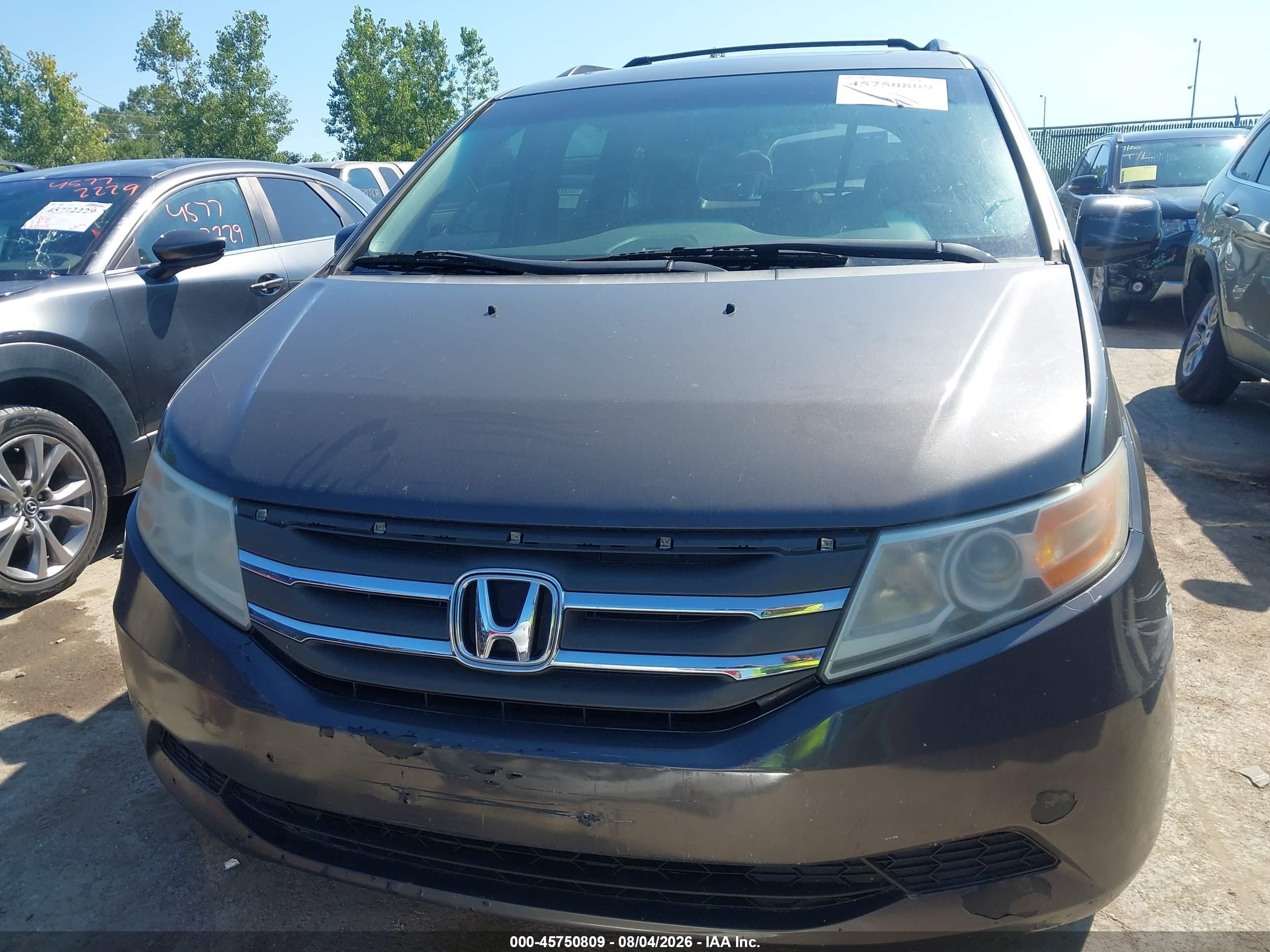 2013 Honda Odyssey Ex-l Серый vin: 5FNRL5H64DB083427
