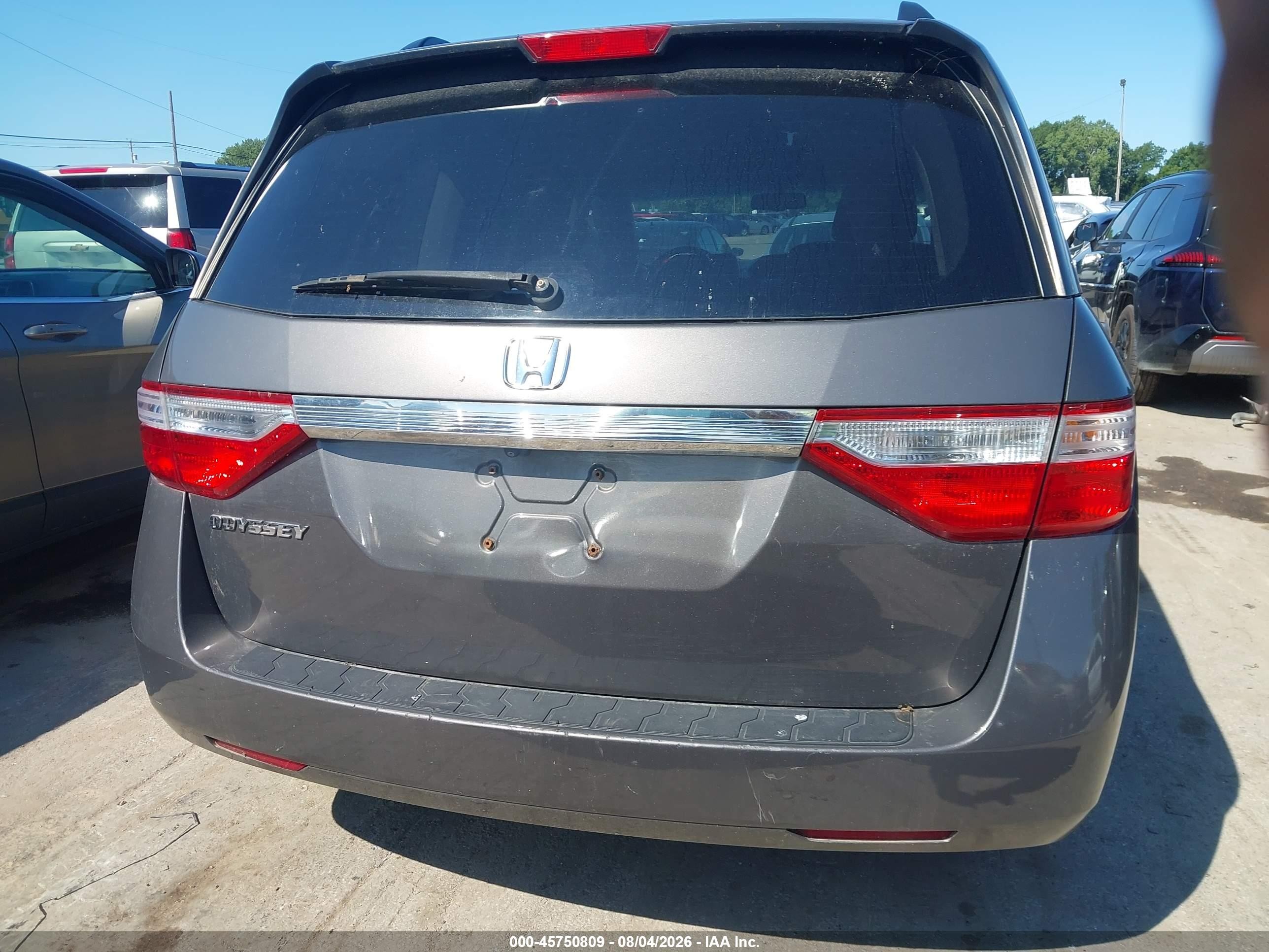 2013 Honda Odyssey Ex-l Серый vin: 5FNRL5H64DB083427