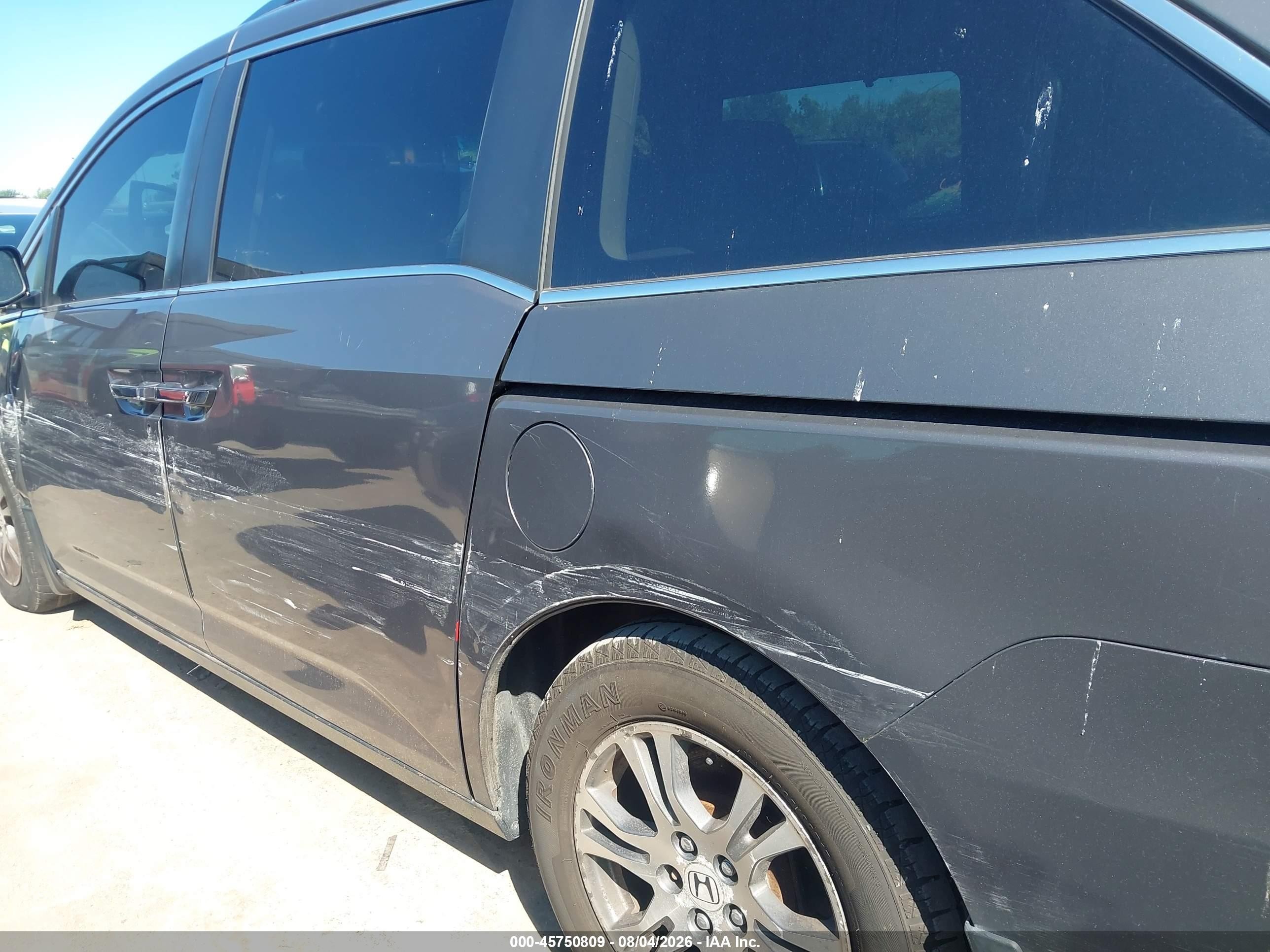 2013 Honda Odyssey Ex-l Серый vin: 5FNRL5H64DB083427