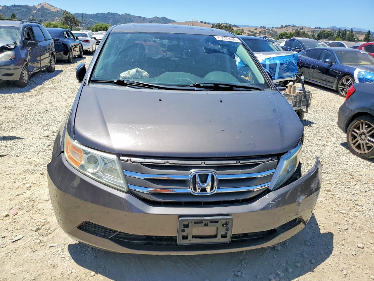 2013 Honda Odyssey Exl Charcoal vin: 5FNRL5H64DB090040