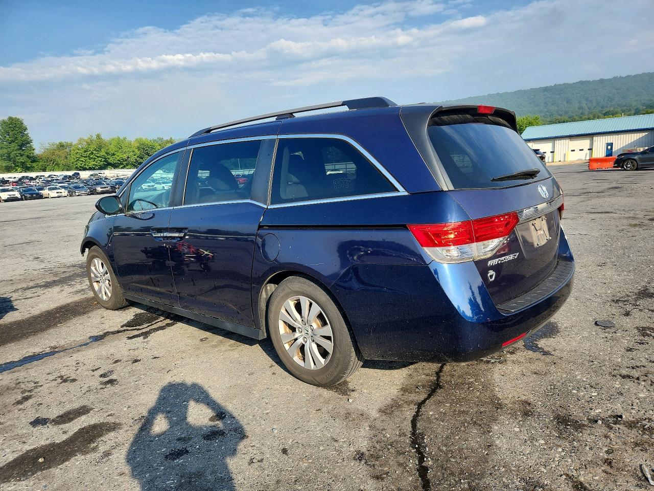2014 Honda Odyssey Exl Blue vin: 5FNRL5H64EB035850