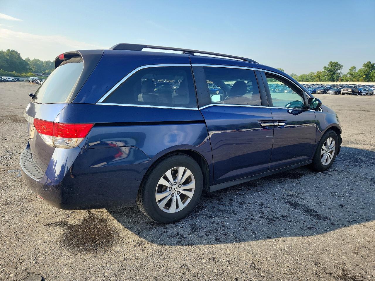 2014 Honda Odyssey Exl Blue vin: 5FNRL5H64EB035850