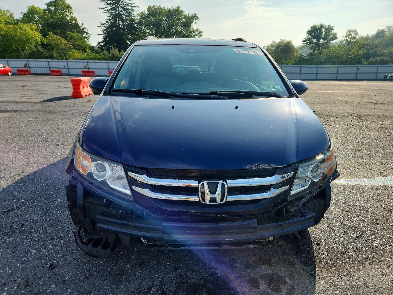 2014 Honda Odyssey Exl Blue vin: 5FNRL5H64EB035850