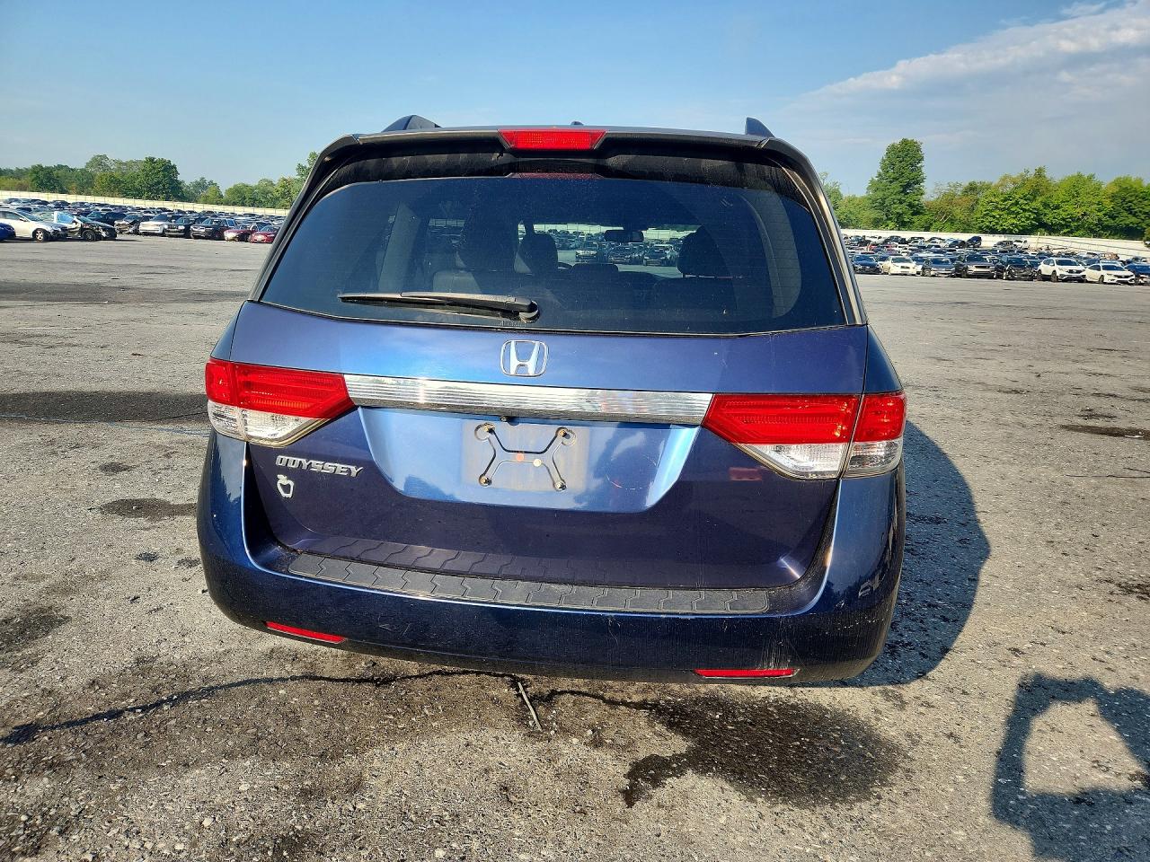 2014 Honda Odyssey Exl Blue vin: 5FNRL5H64EB035850