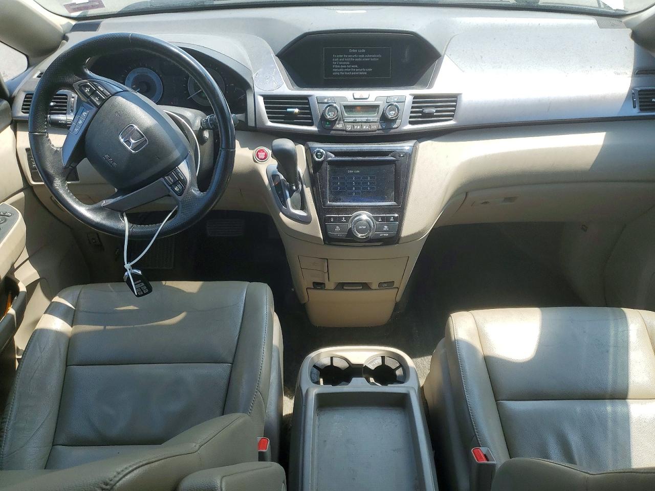 2014 Honda Odyssey Exl White vin: 5FNRL5H64EB045181