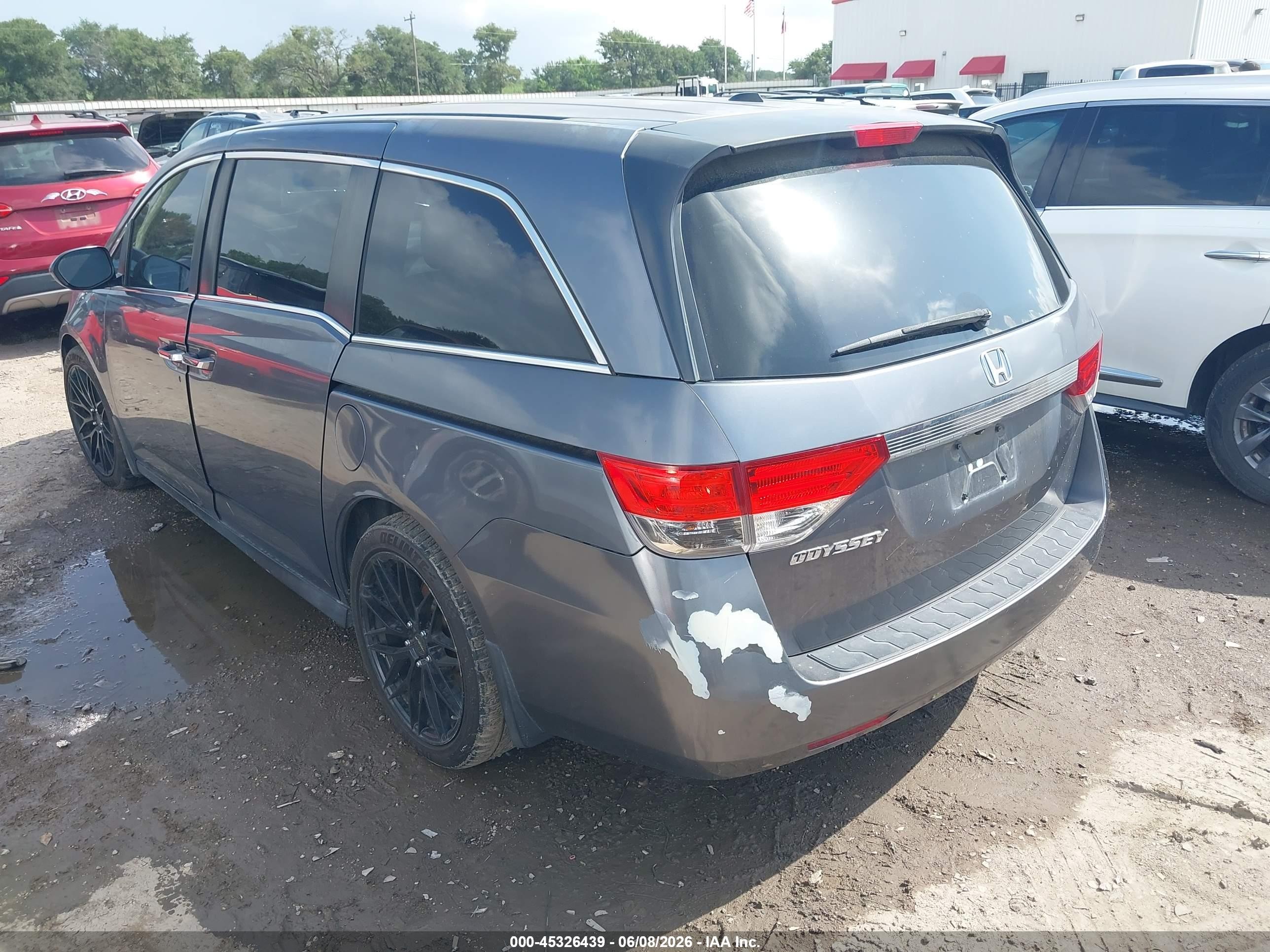 2014 Honda Odyssey Ex-l Gray vin: 5FNRL5H64EB052762