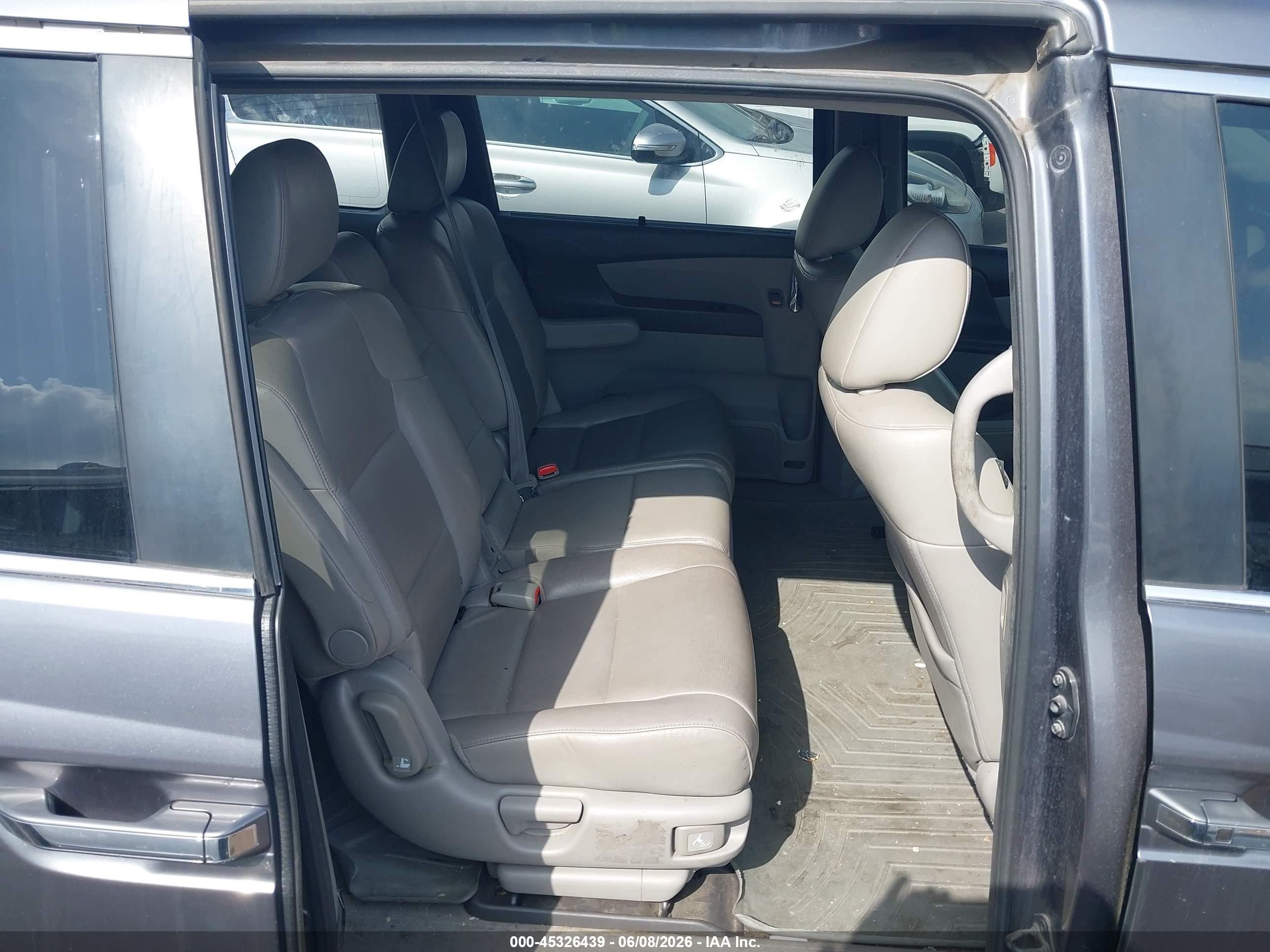 2014 Honda Odyssey Ex-l Gray vin: 5FNRL5H64EB052762