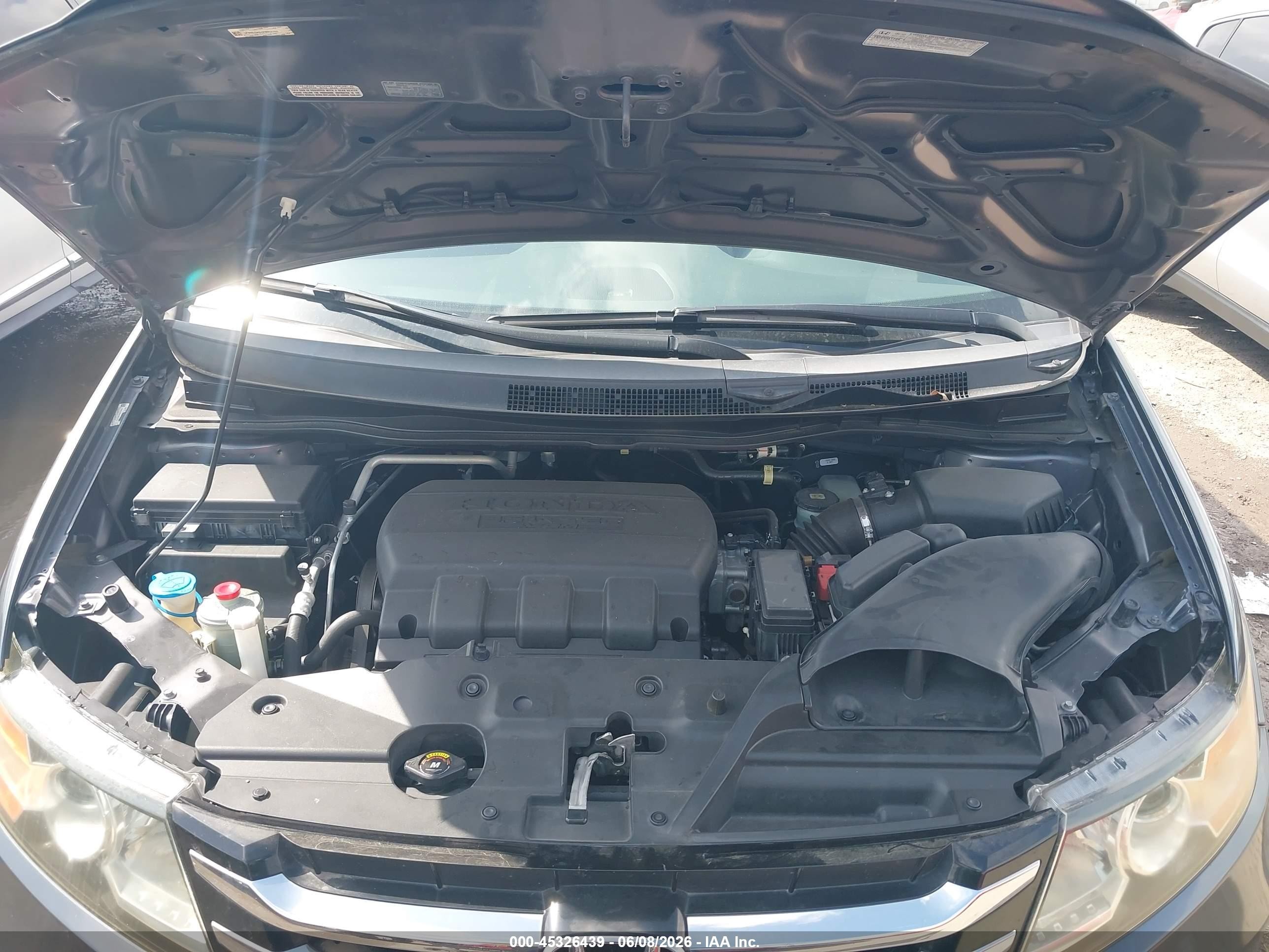2014 Honda Odyssey Ex-l Gray vin: 5FNRL5H64EB052762