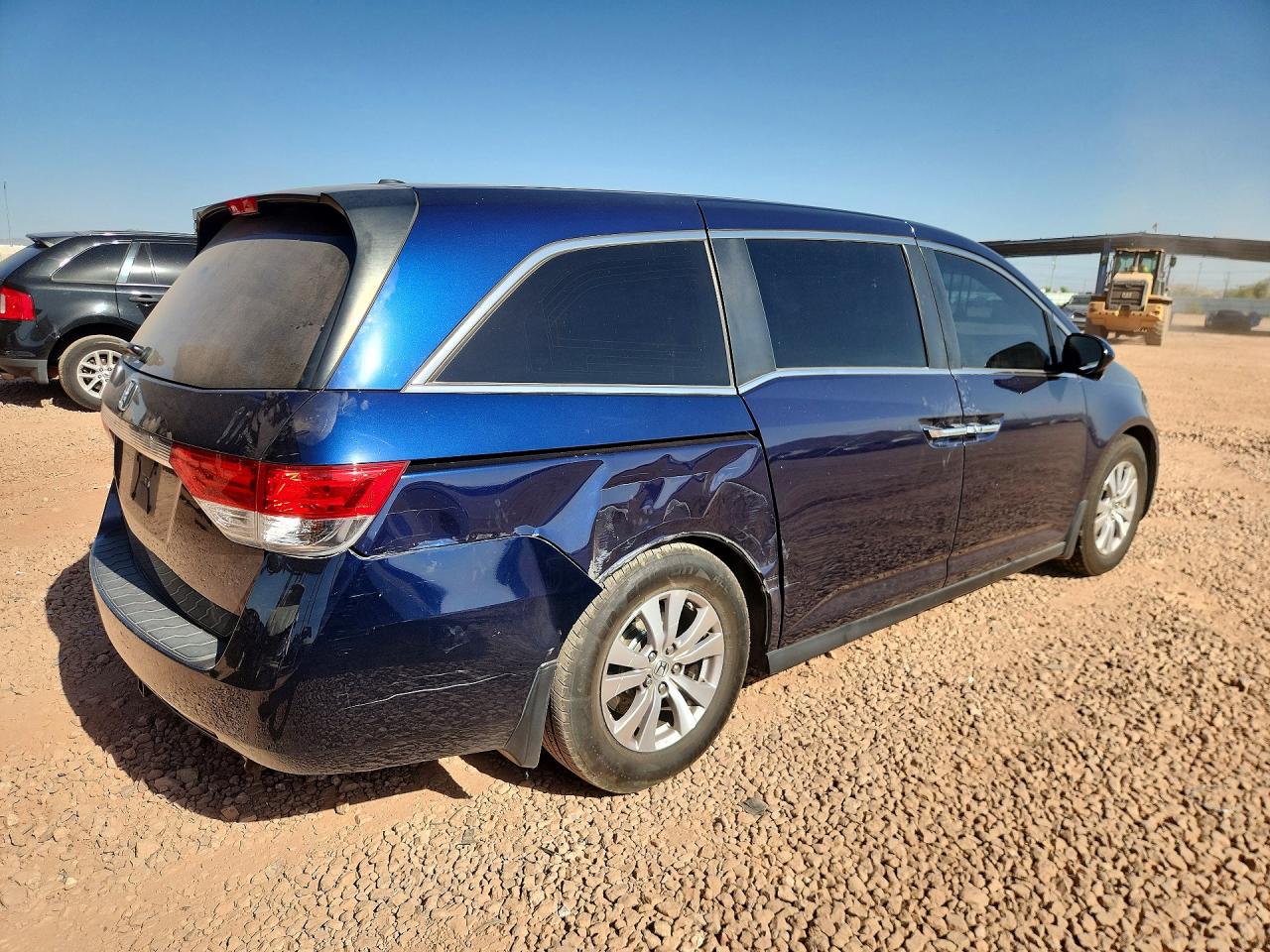 2014 Honda Odyssey Exl Blue vin: 5FNRL5H64EB052907