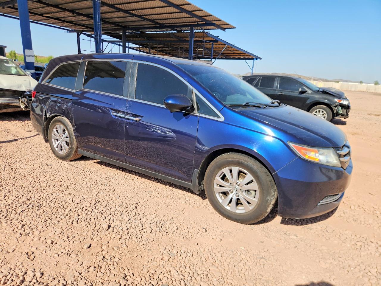 2014 Honda Odyssey Exl Blue vin: 5FNRL5H64EB052907