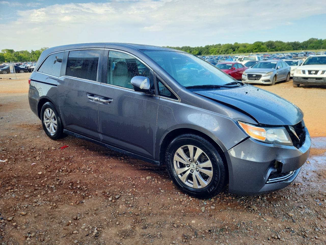 2014 Honda Odyssey Exl Gray vin: 5FNRL5H64EB054379