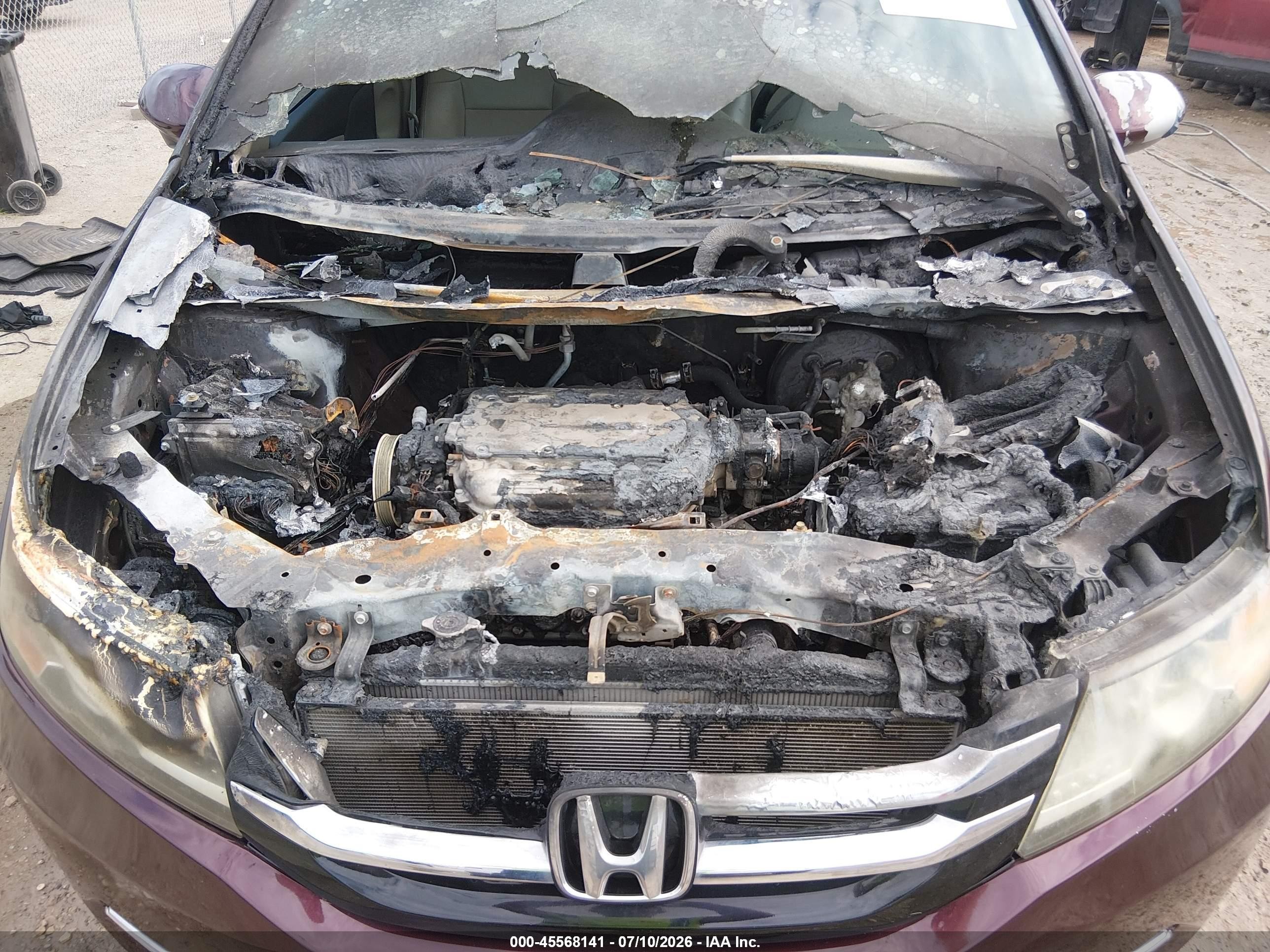 2014 Honda Odyssey Ex-l Maroon vin: 5FNRL5H64EB054432
