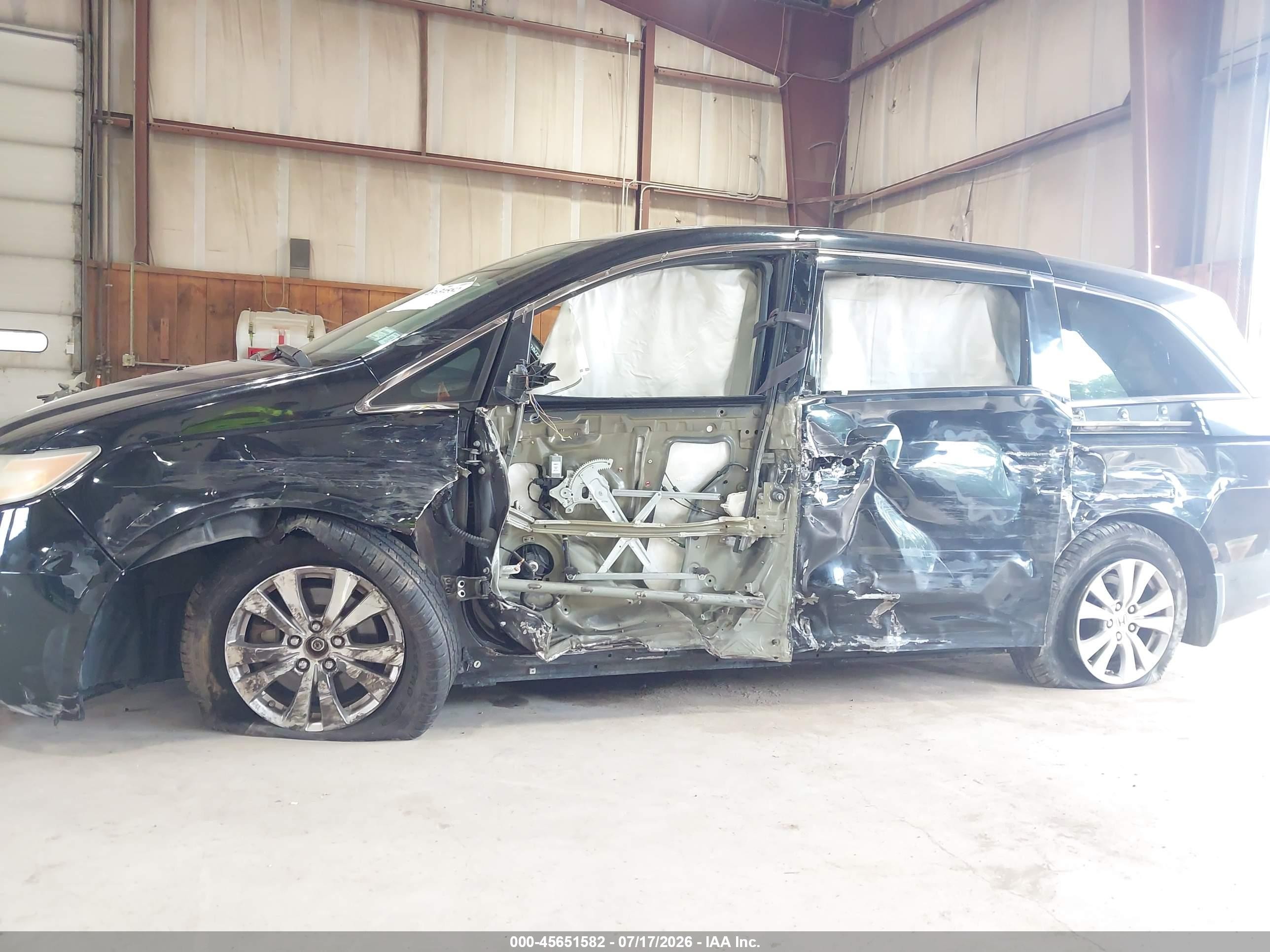 2014 Honda Odyssey Ex-l Black vin: 5FNRL5H64EB055662