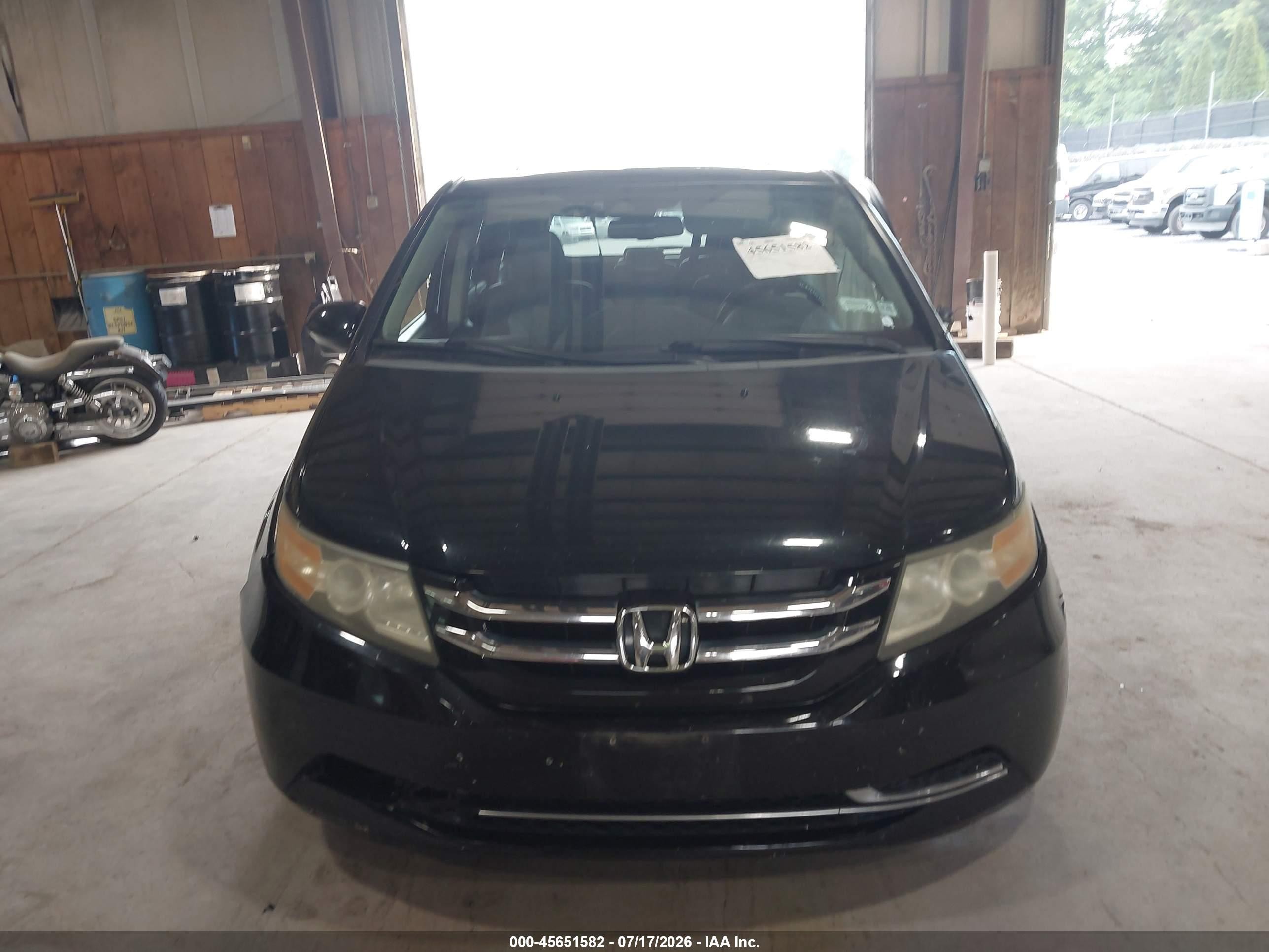 2014 Honda Odyssey Ex-l Black vin: 5FNRL5H64EB055662