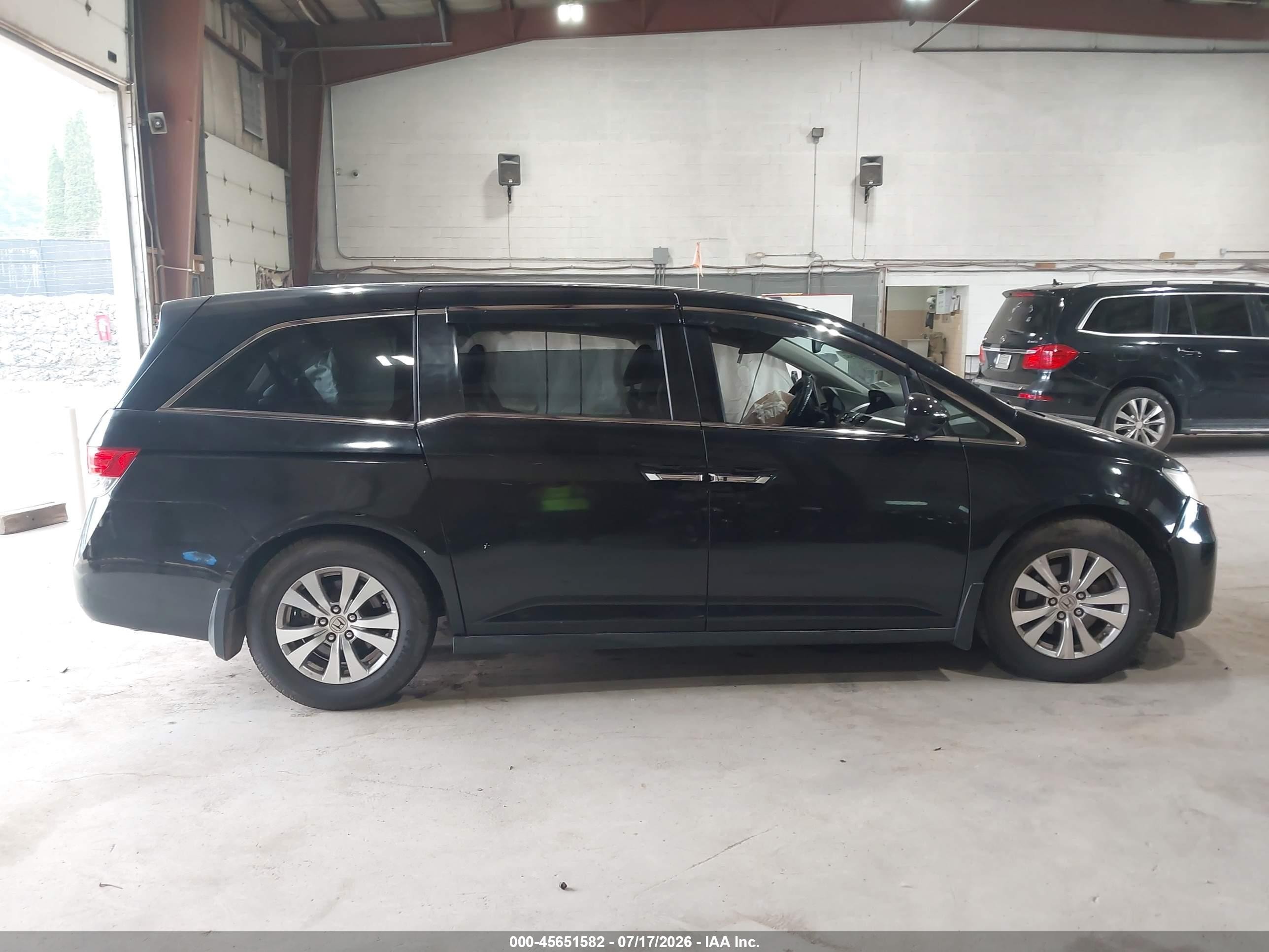2014 Honda Odyssey Ex-l Black vin: 5FNRL5H64EB055662