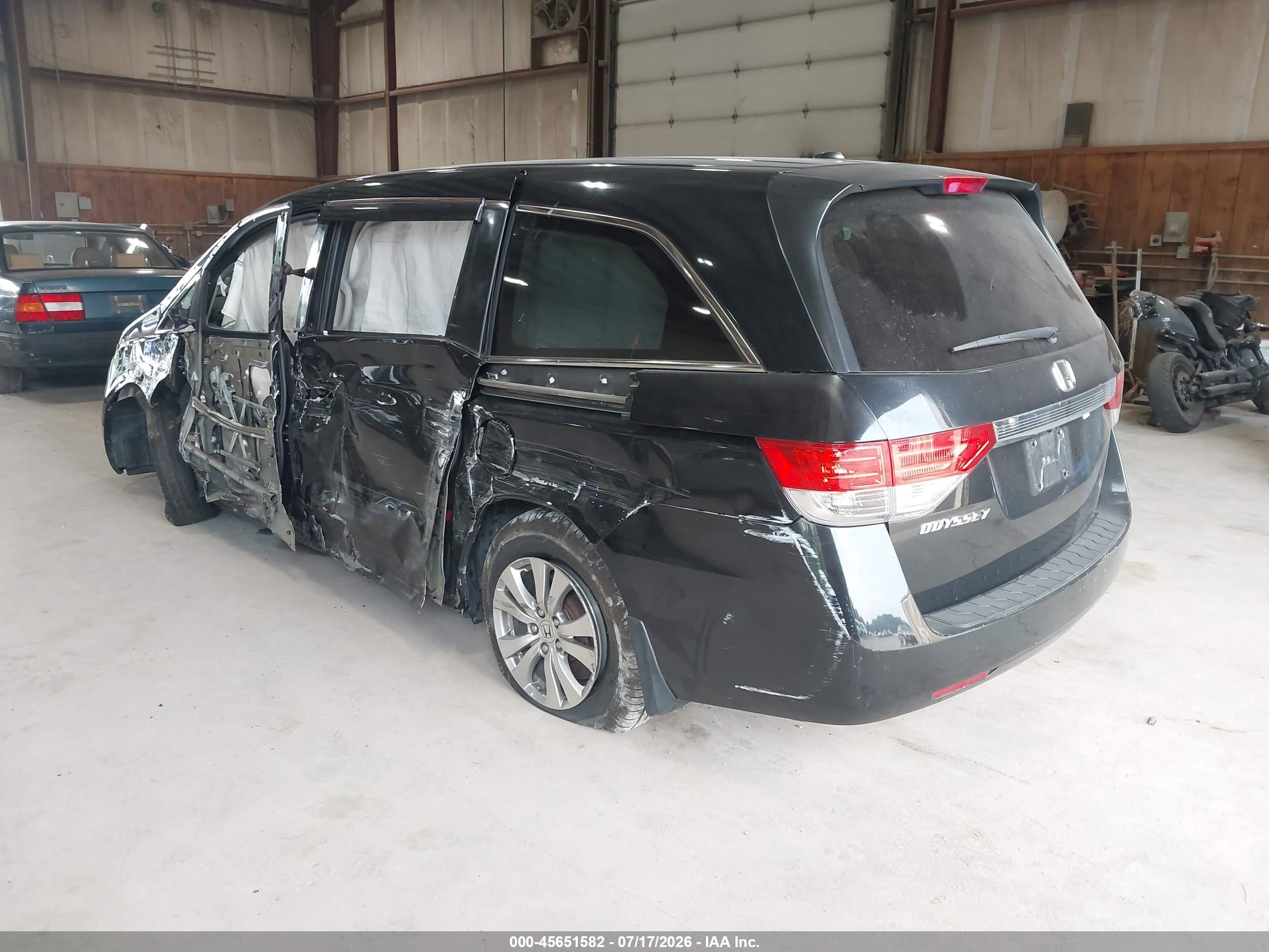 2014 Honda Odyssey Ex-l Black vin: 5FNRL5H64EB055662