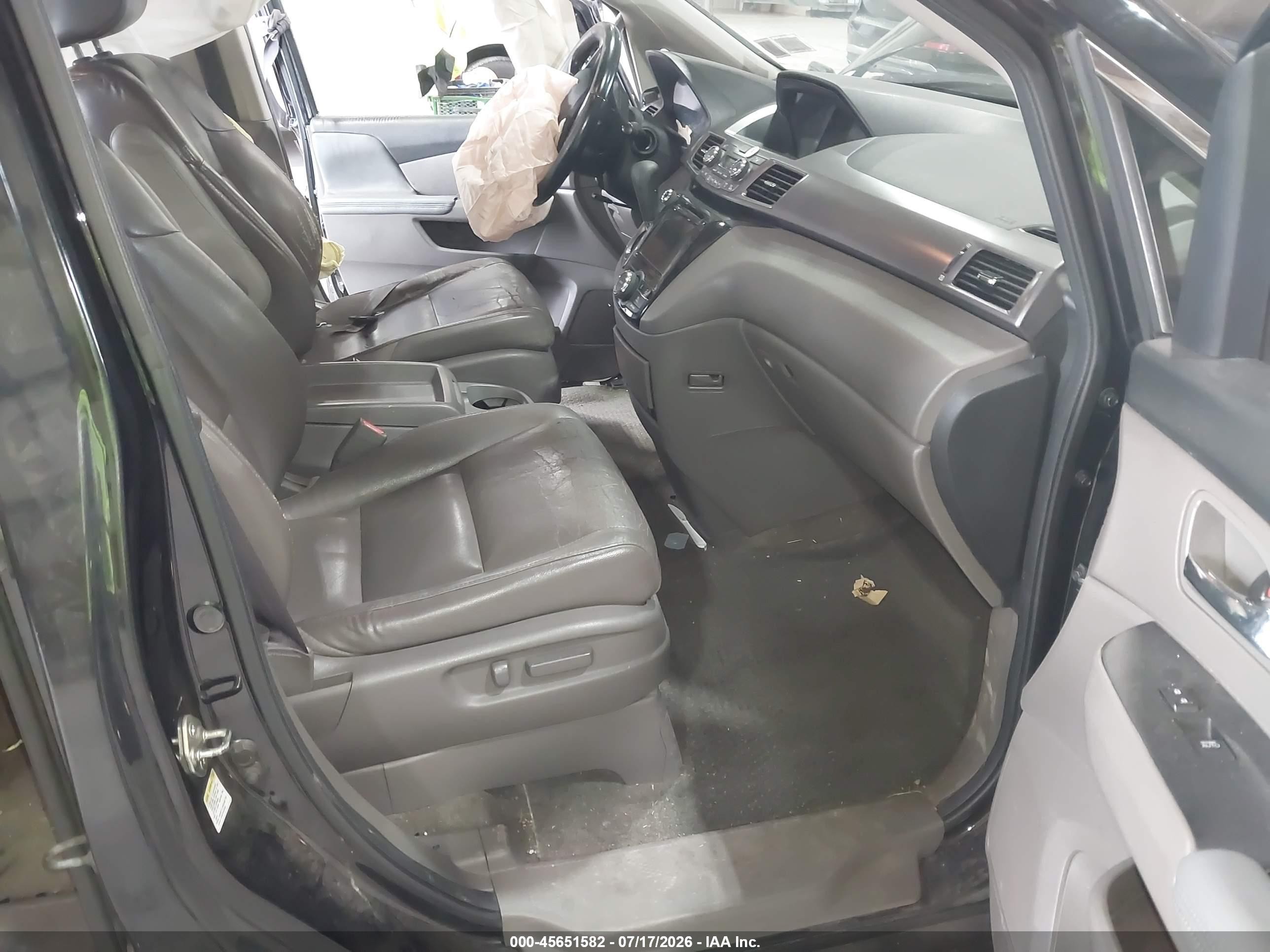 2014 Honda Odyssey Ex-l Black vin: 5FNRL5H64EB055662