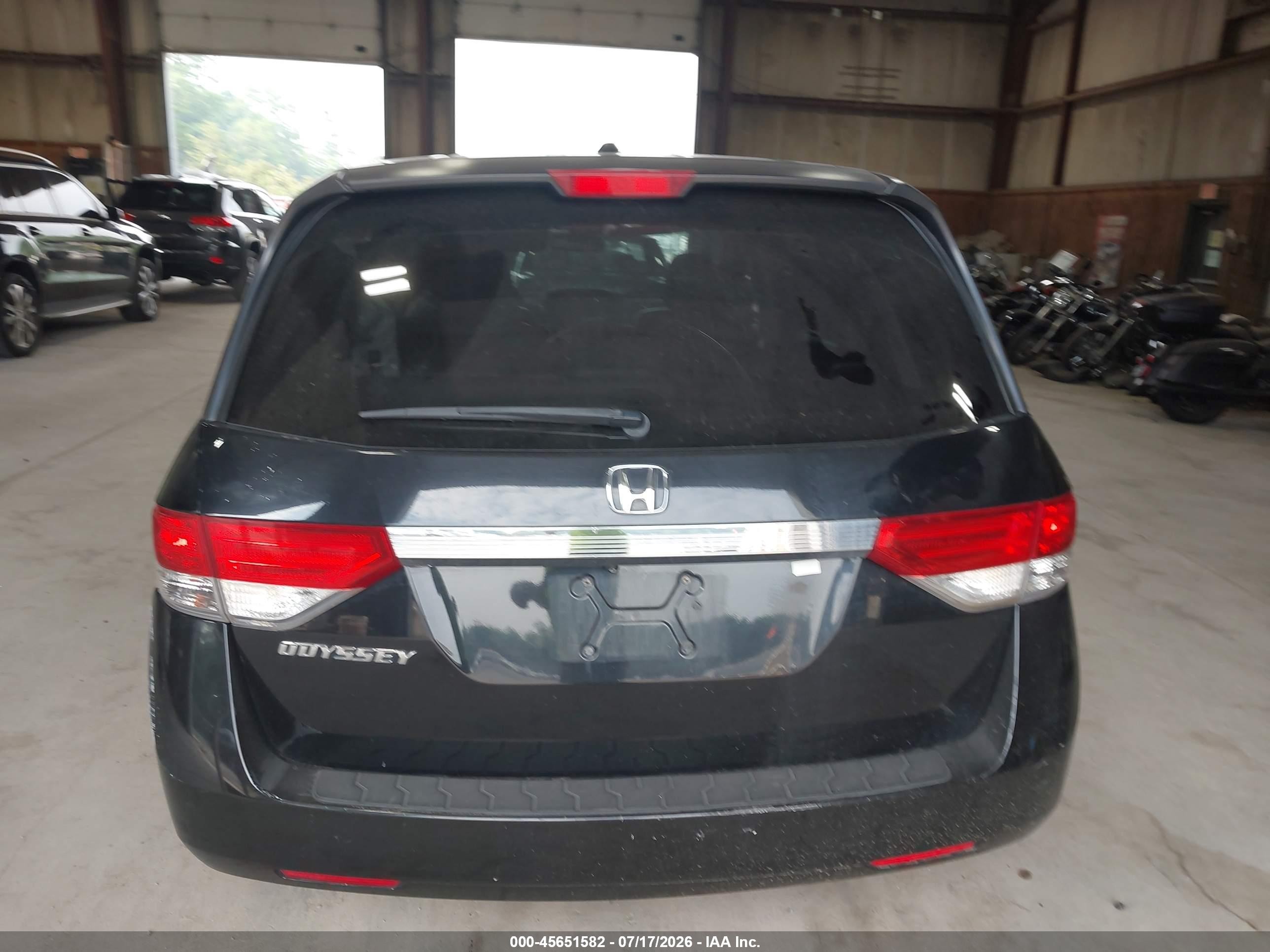 2014 Honda Odyssey Ex-l Black vin: 5FNRL5H64EB055662