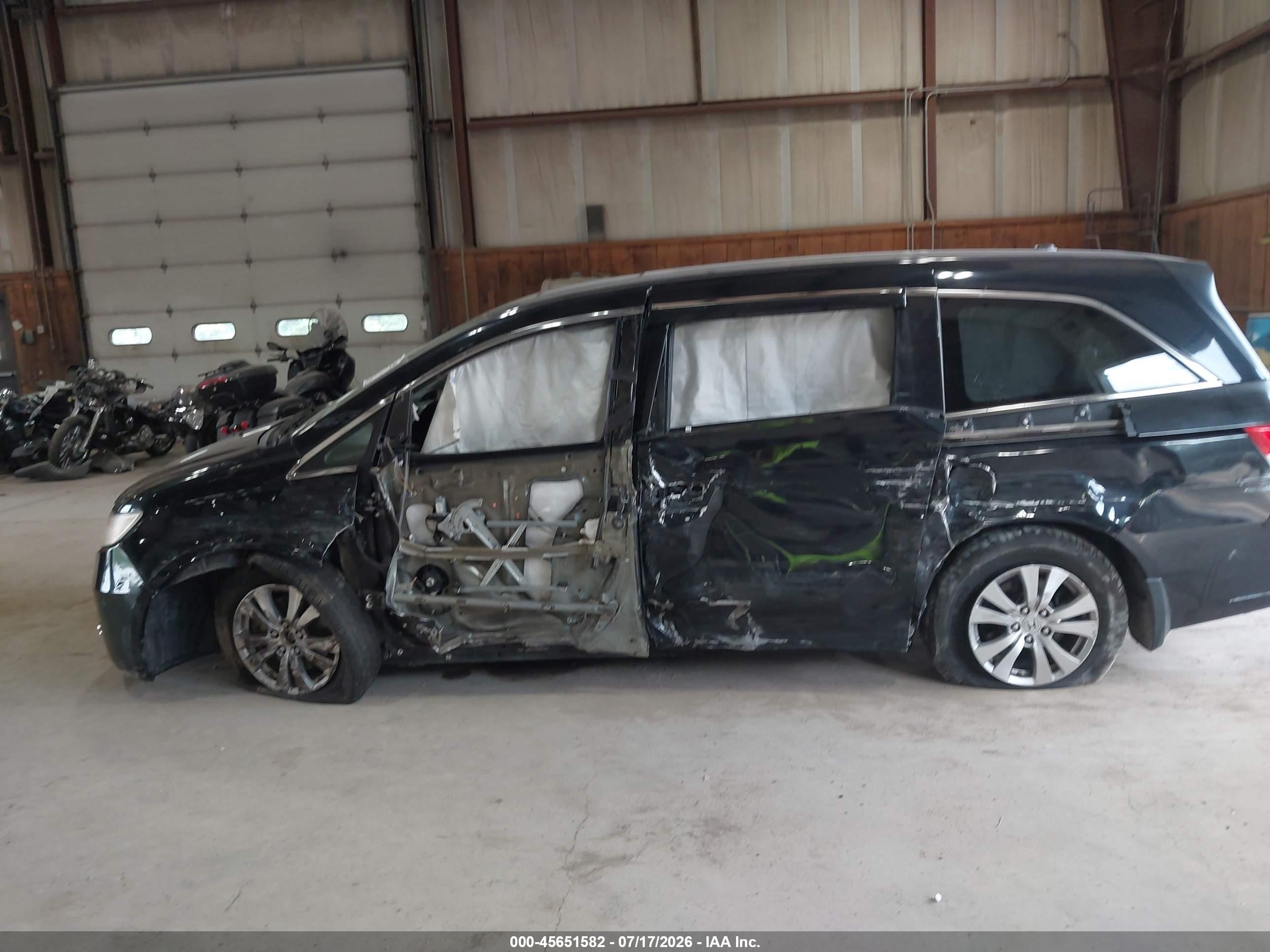 2014 Honda Odyssey Ex-l Black vin: 5FNRL5H64EB055662