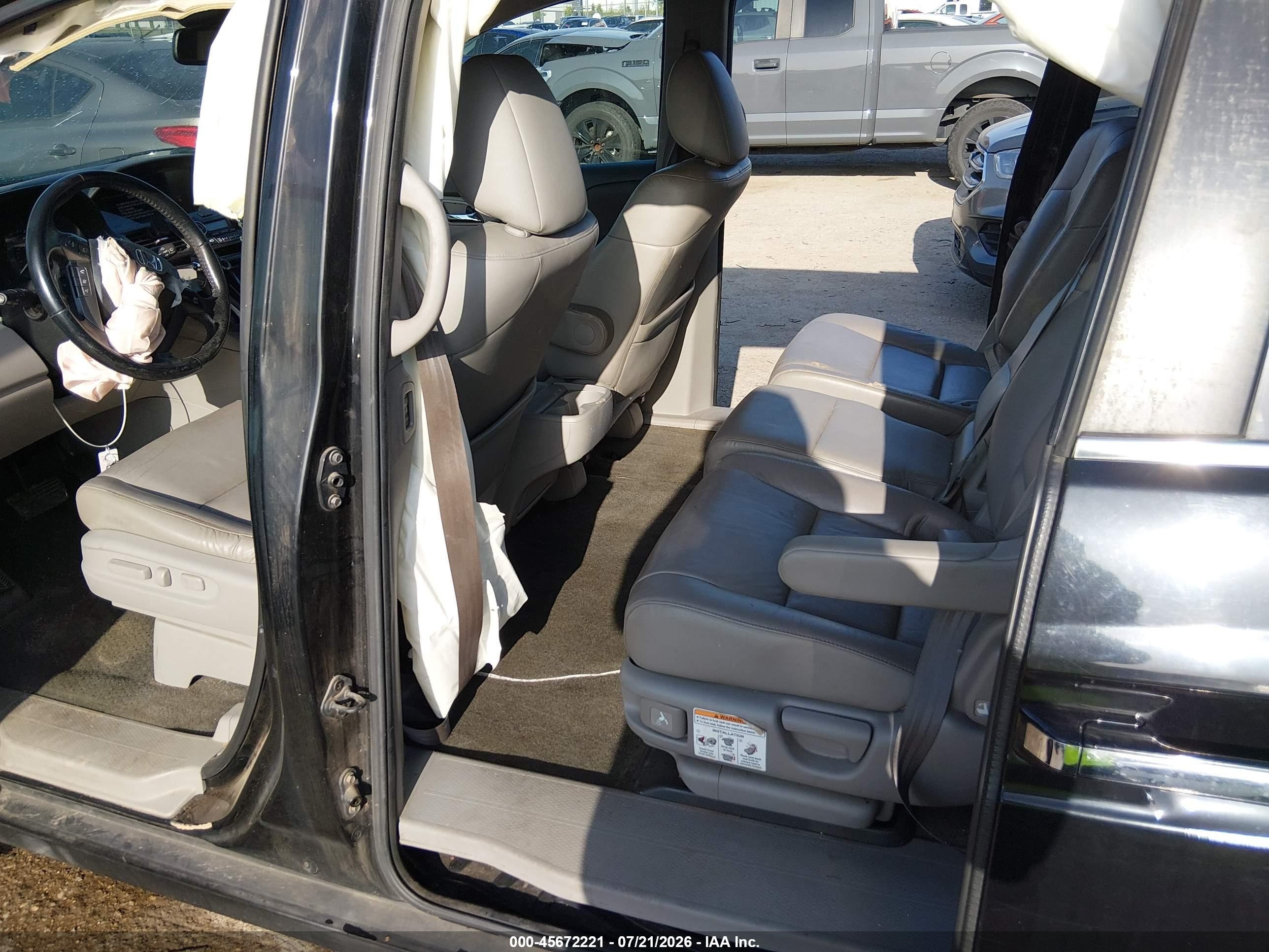 2014 Honda Odyssey Ex-l Black vin: 5FNRL5H64EB060277