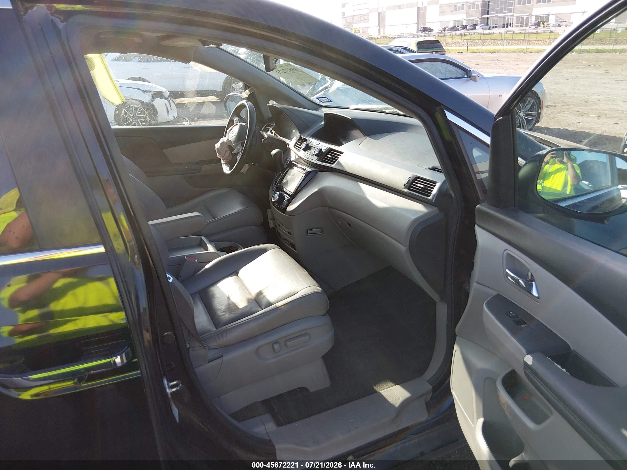 2014 Honda Odyssey Ex-l Black vin: 5FNRL5H64EB060277
