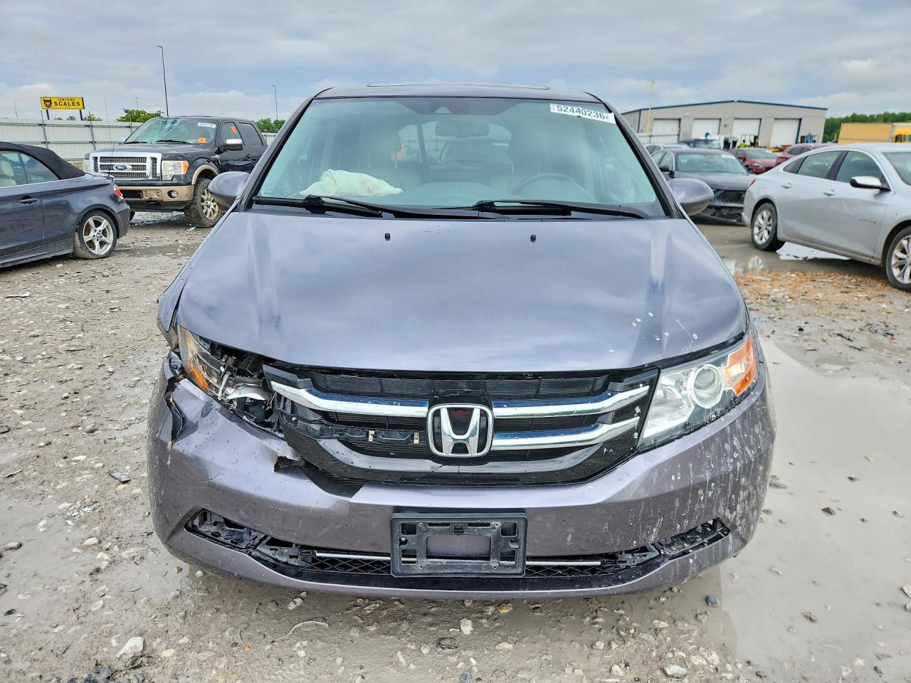 2014 Honda Odyssey Exl Gray vin: 5FNRL5H64EB062997