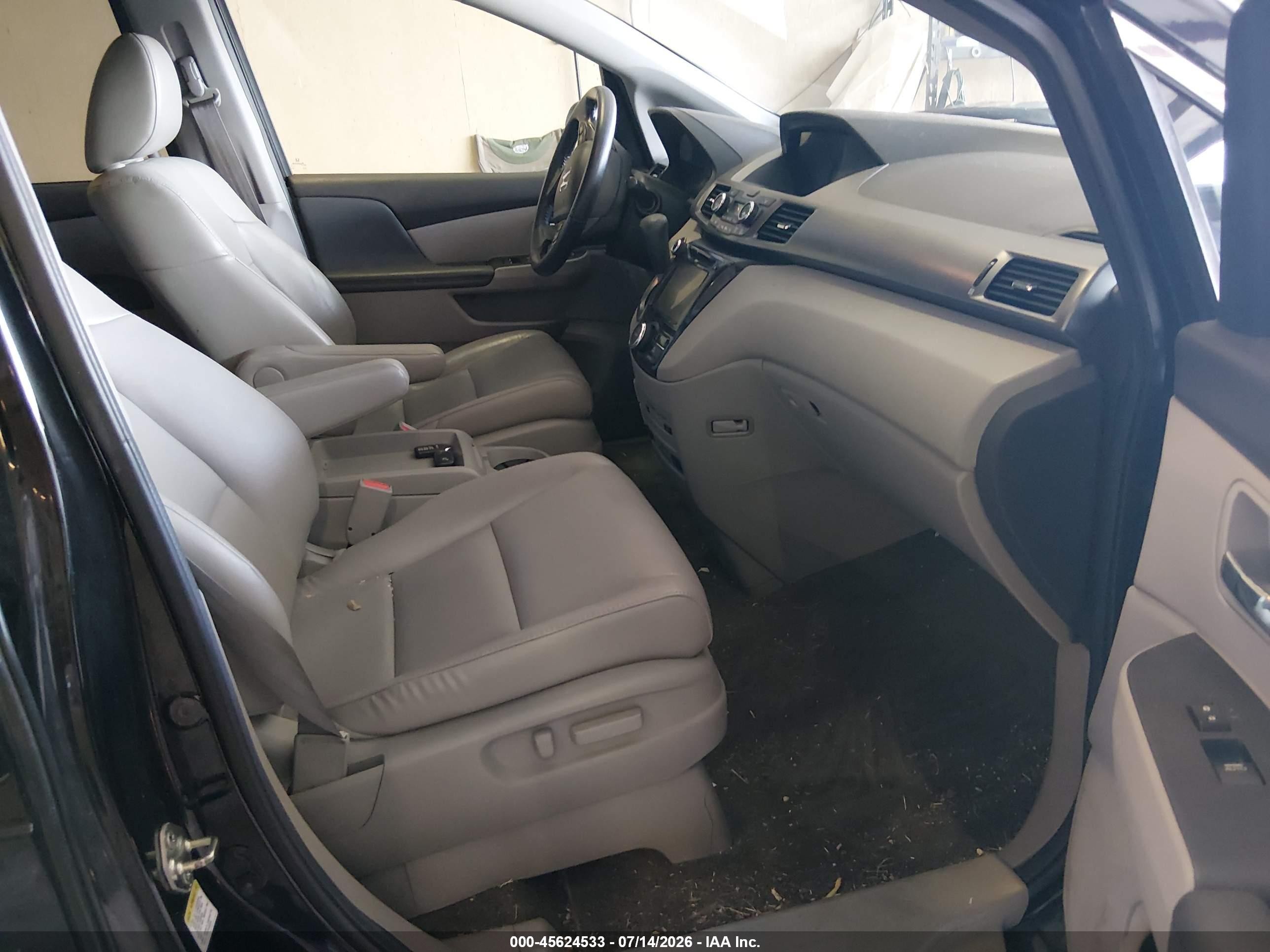 2014 Honda Odyssey Ex-l Black vin: 5FNRL5H64EB063647