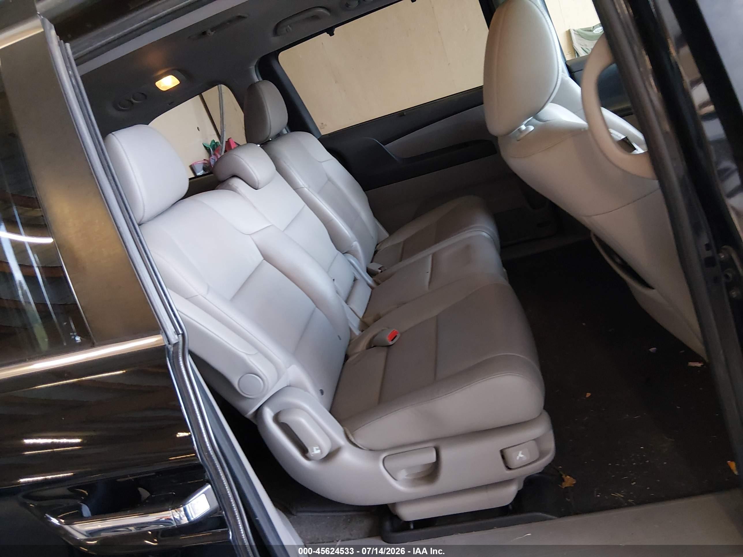2014 Honda Odyssey Ex-l Black vin: 5FNRL5H64EB063647