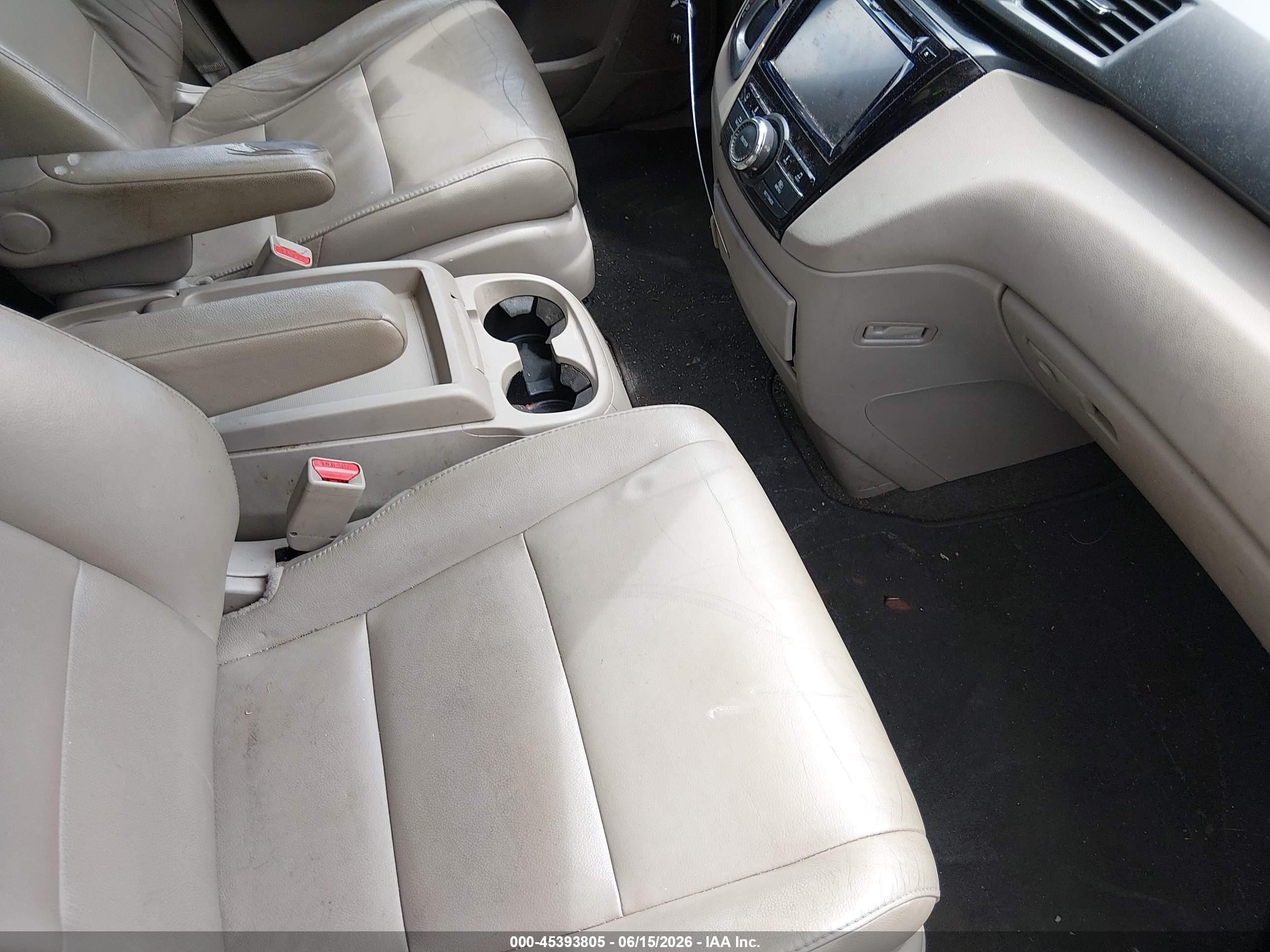 2014 Honda Odyssey Ex-l Burgundy vin: 5FNRL5H64EB067116