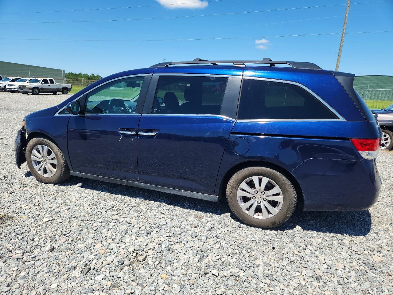 2014 Honda Odyssey Exl Blue vin: 5FNRL5H64EB067410