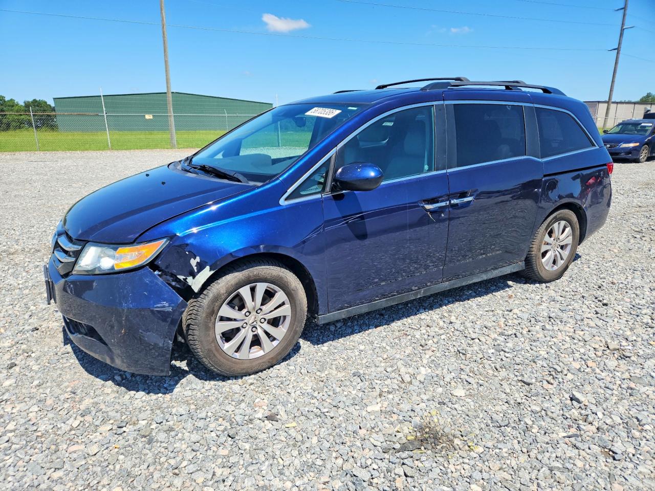 2014 Honda Odyssey Exl Синий vin: 5FNRL5H64EB067410