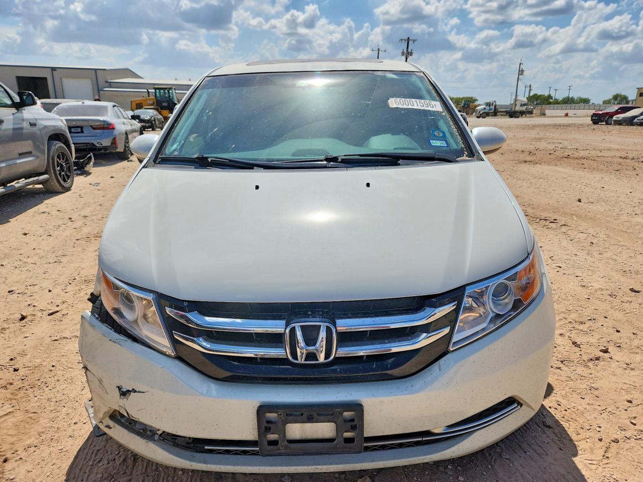 2014 Honda Odyssey Exl White vin: 5FNRL5H64EB069447