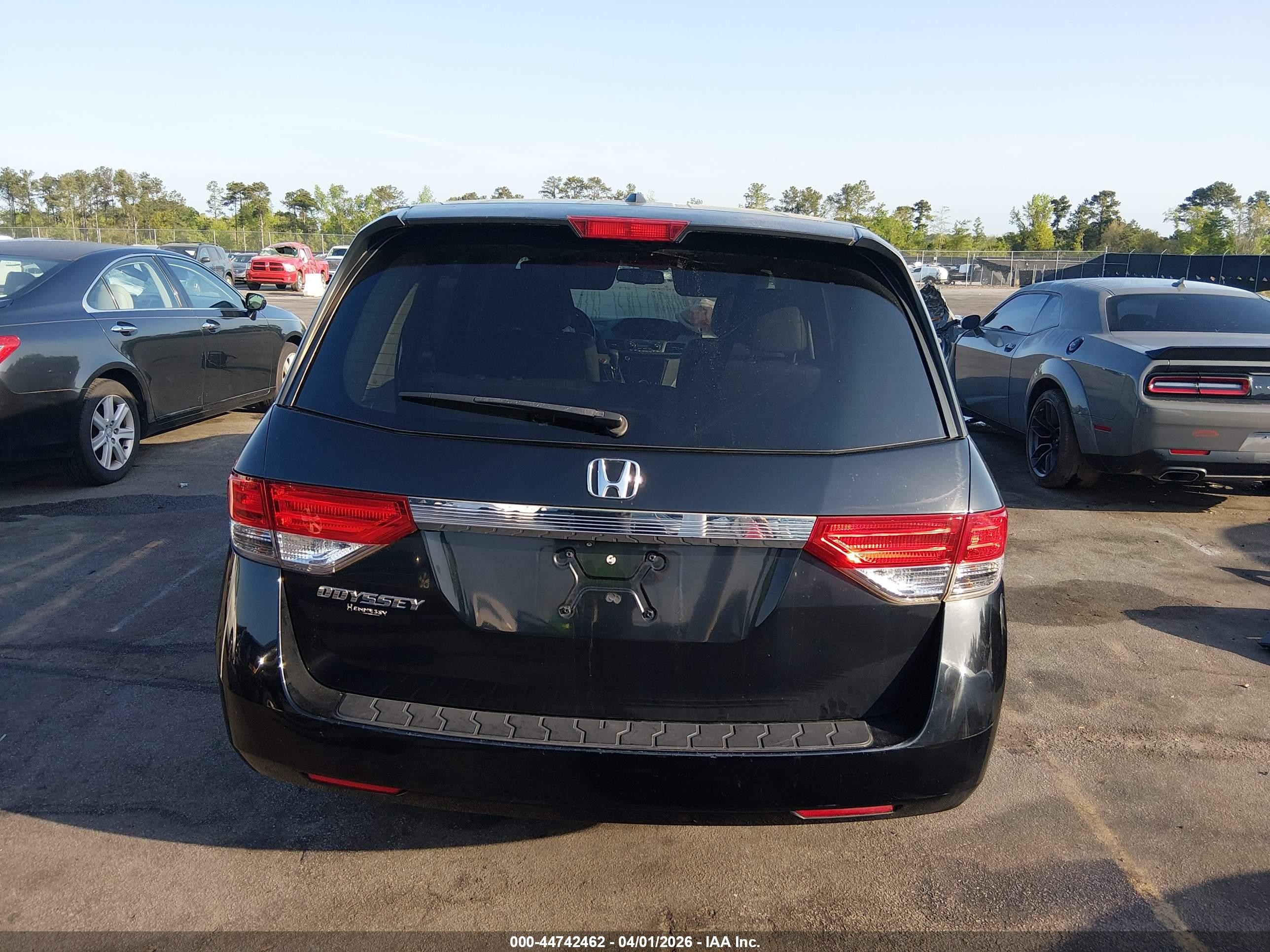 2014 Honda Odyssey Ex-l Black vin: 5FNRL5H64EB082005