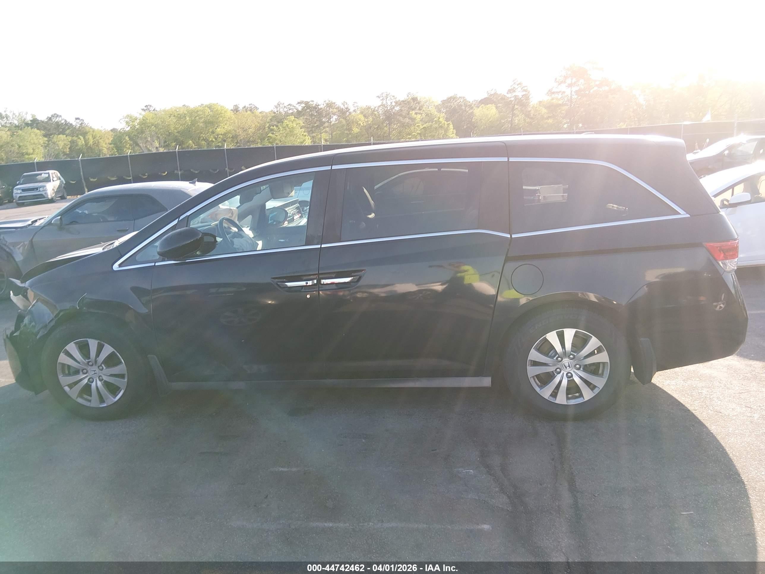 2014 Honda Odyssey Ex-l Black vin: 5FNRL5H64EB082005